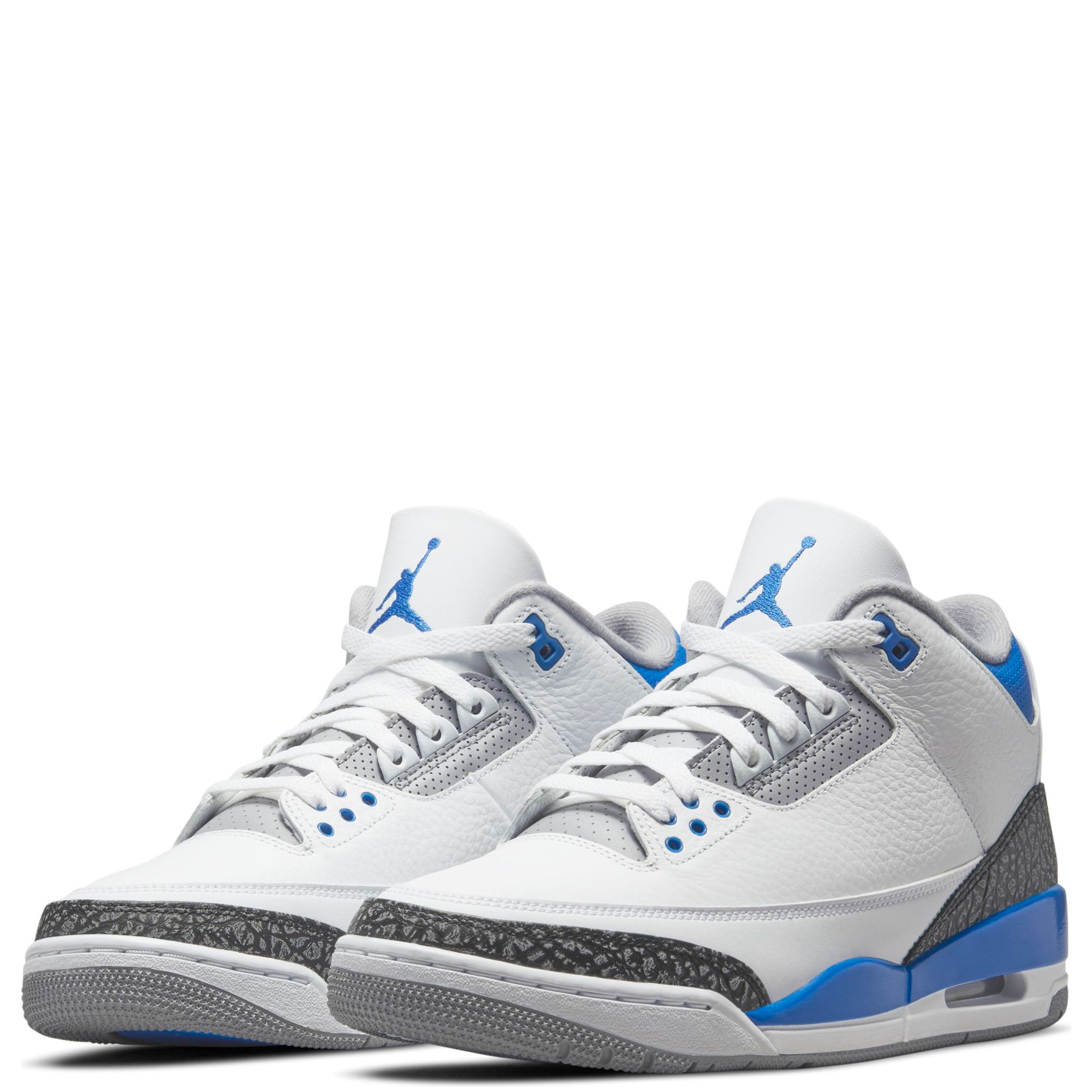 retro 3 white and blue 2021