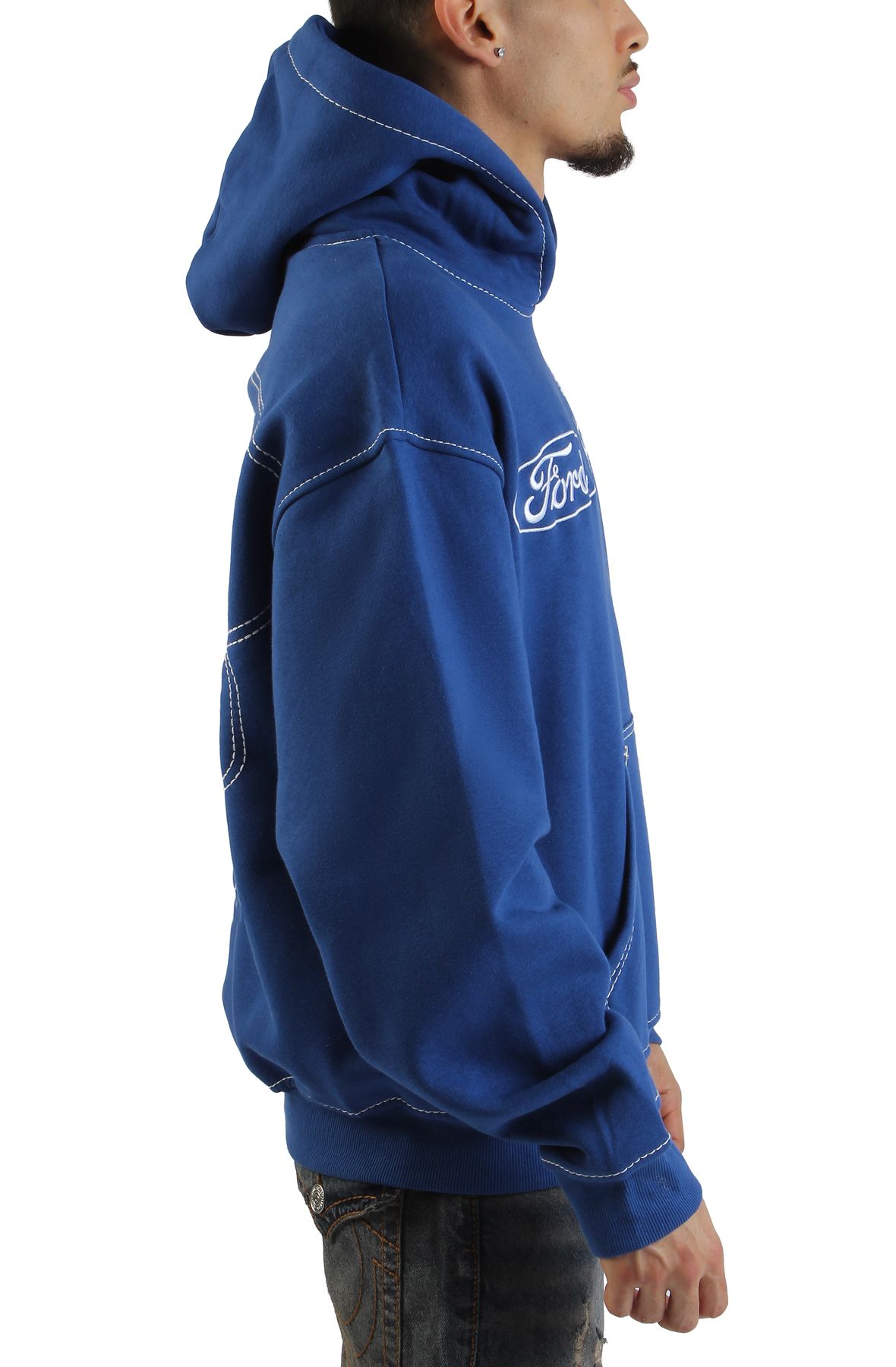 TRUE RELIGION Ford Big T Cinched Hoodie 109713C-4013 - Shiekh