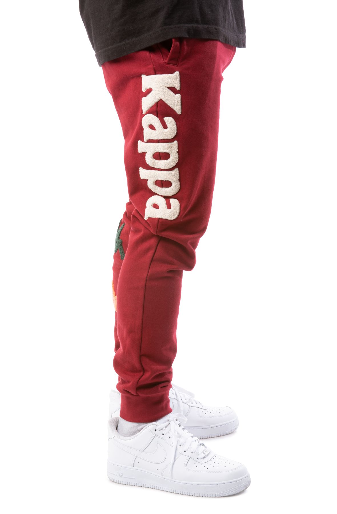 Red kappa joggers on sale