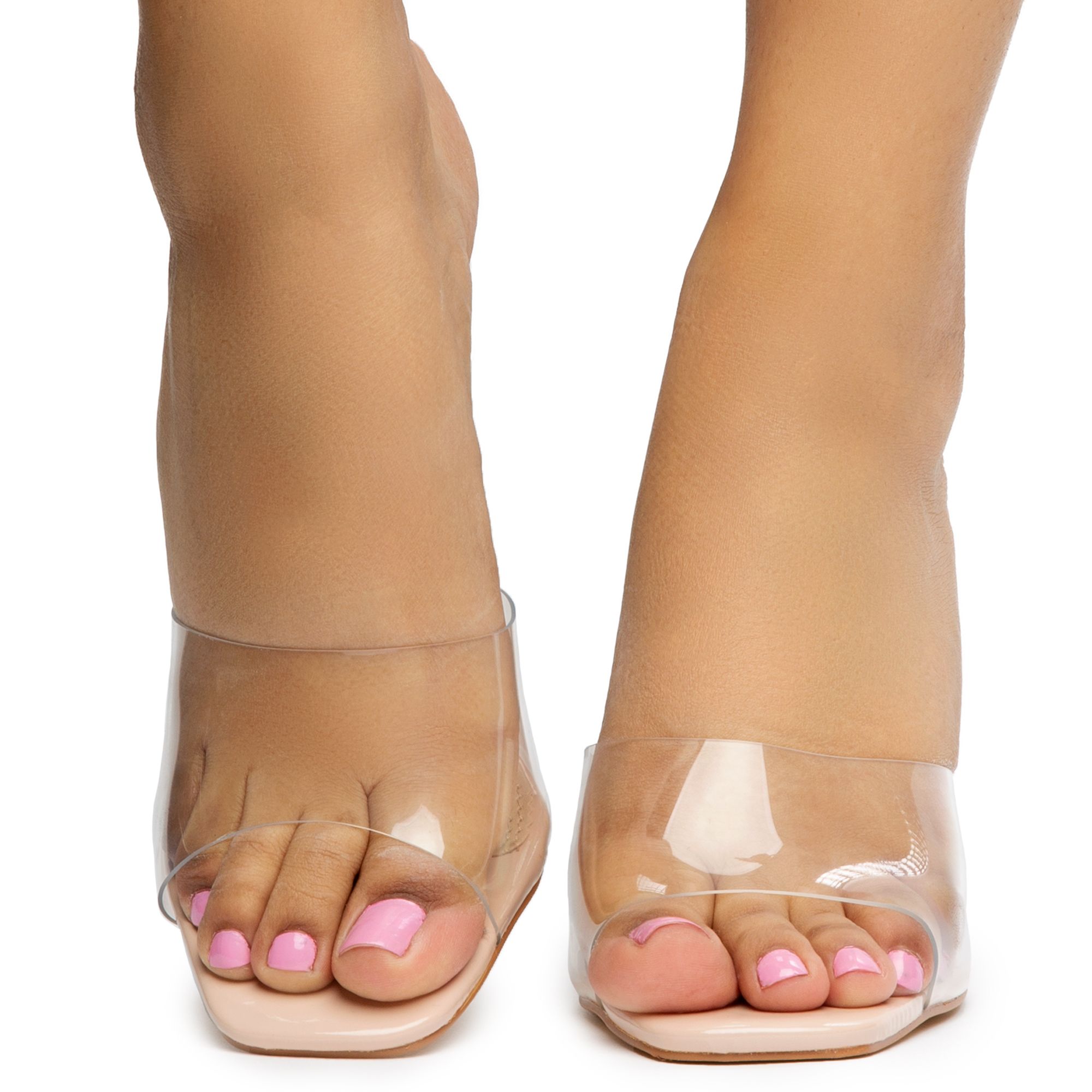 LEGEND FOOTWEAR INC Flirt01 Strap Heels FLIRT01CLEAR Shiekh