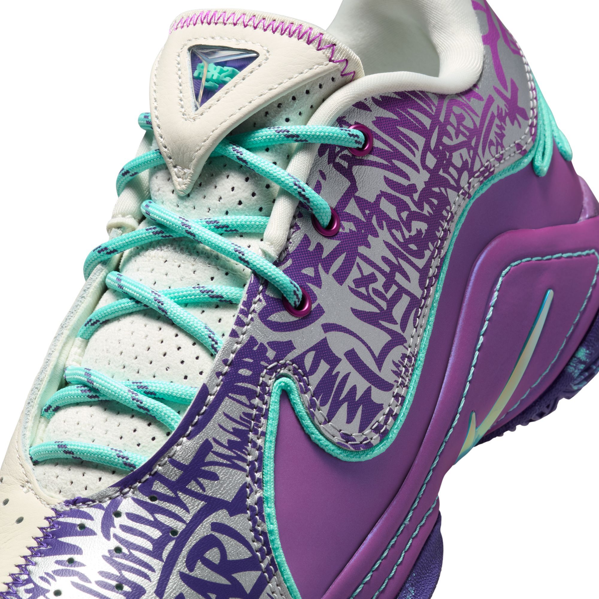 NIKE Grade-School LeBron XXII Phantom/Safety Orange-Lt Orewood Brn