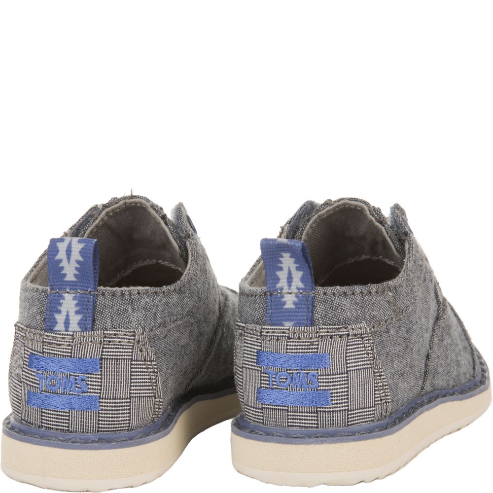 TOMS Tiny Toms: Brogues Chambray Sneakers 10009224 - Shiekh