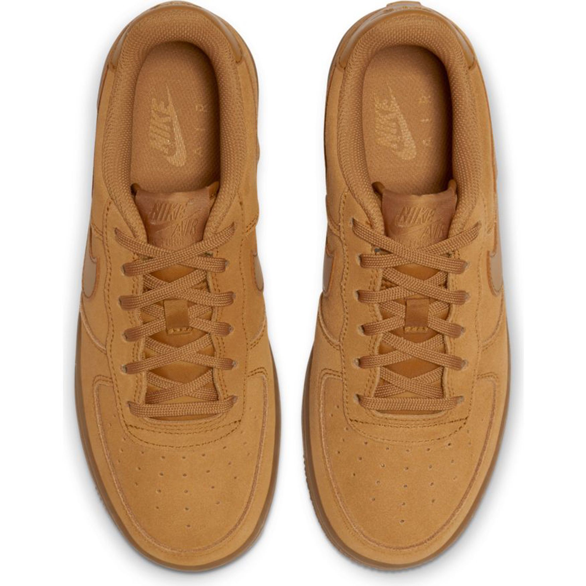 Nike Air Force 1 High Lv8 3 Big Kids' Shoes In Wheat/wheat/gum Light Brown