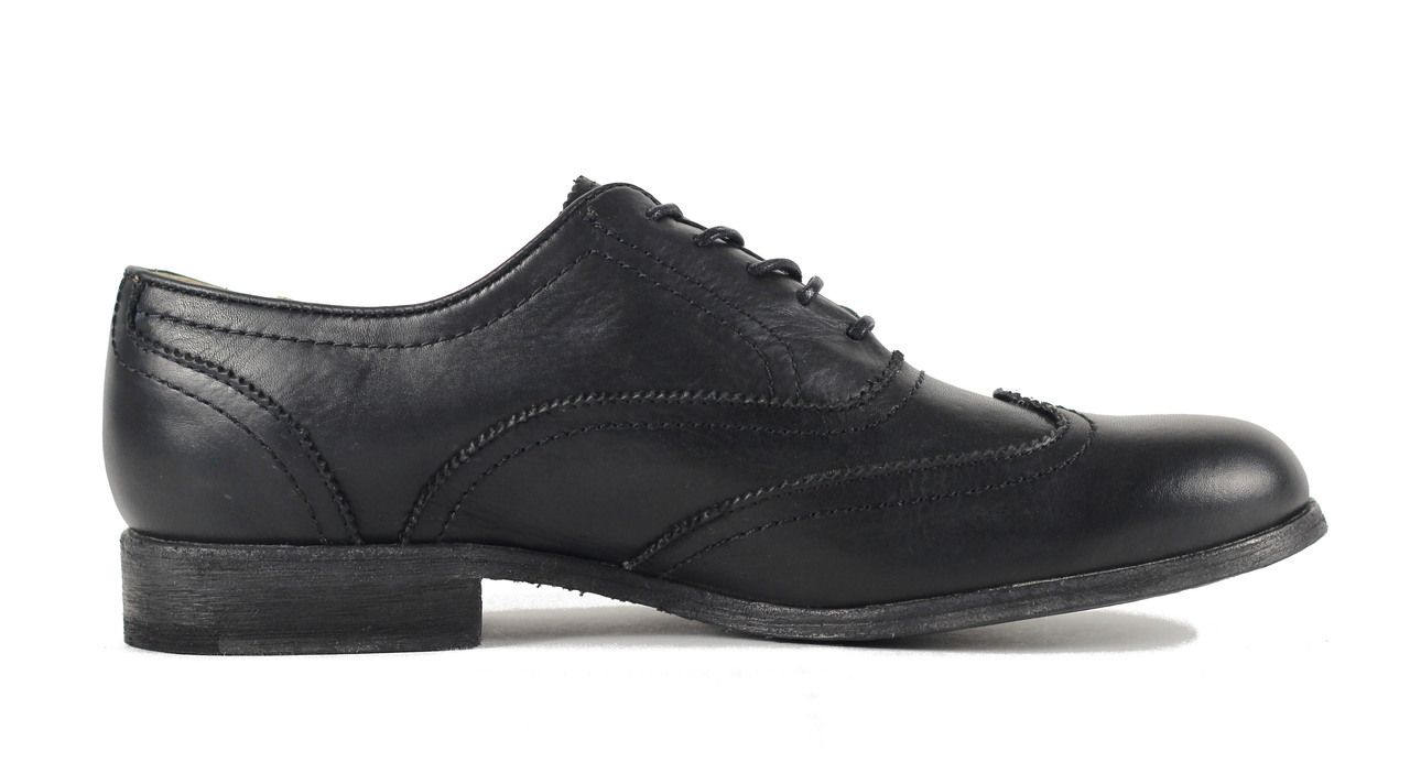 Frye Black Leather Wingtip Oxfords Frye Men main image 3