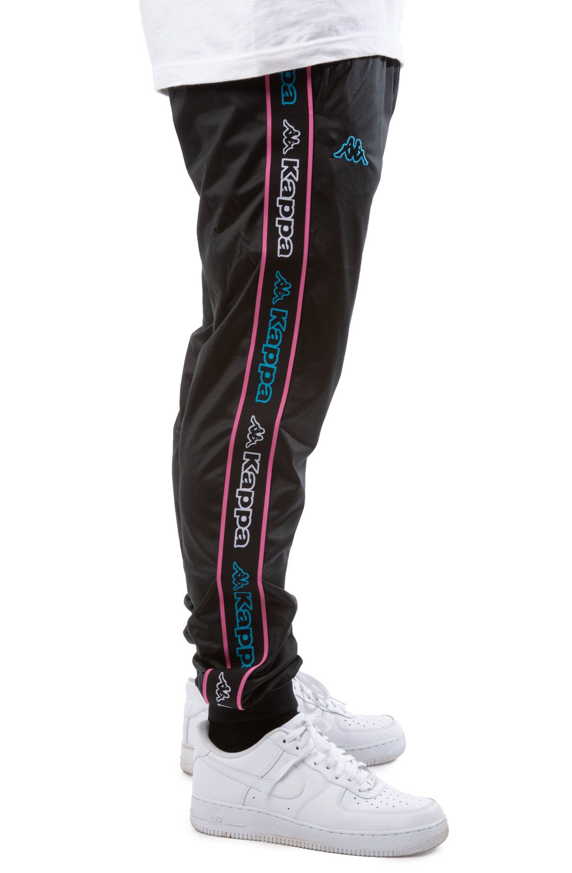Black and pink kappa pants shop