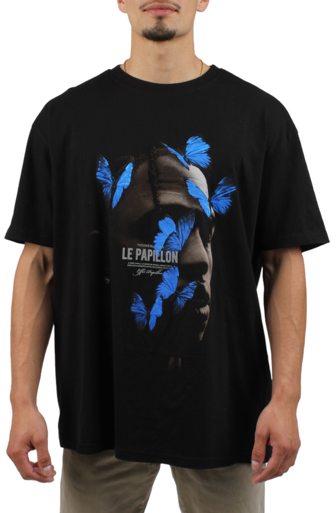 UPSCALE STUDIOS Le Papillon Oversized Tee MT1899-00007-BLK - Shiekh