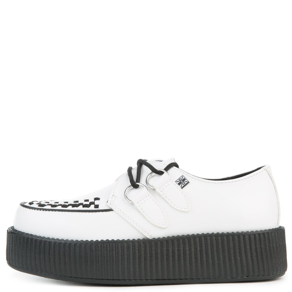 V-CREEPER-502 White PU Creepers