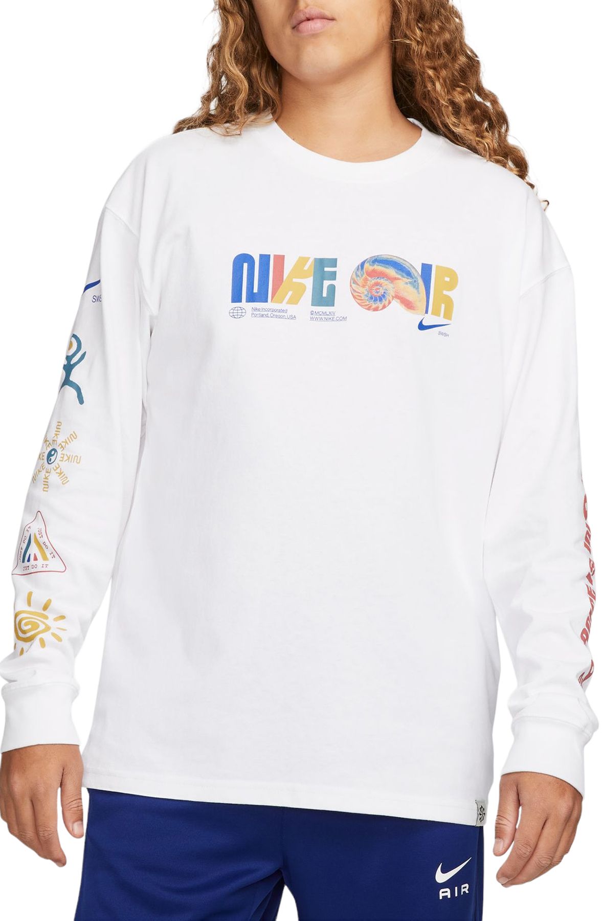 NIKE Sportswear Max90 Long-Sleeve DZ2859 Shiekh T-Shirt - 100