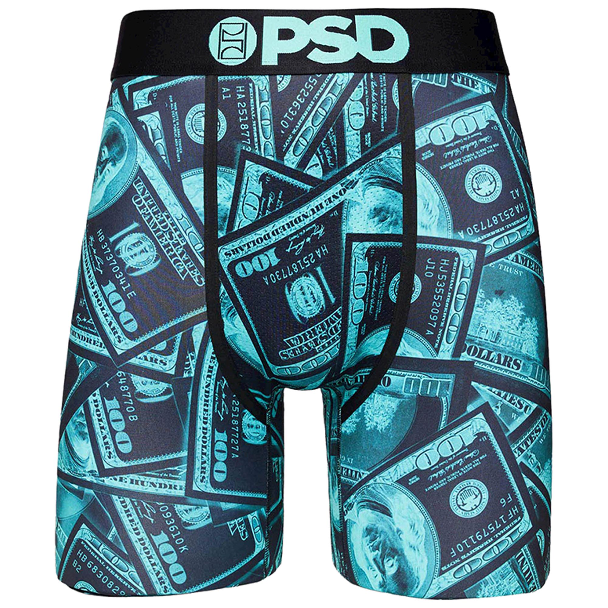 PSD Black & Gold 2 Pack Stretch Boxer Briefs - Men's Boxers in Multi