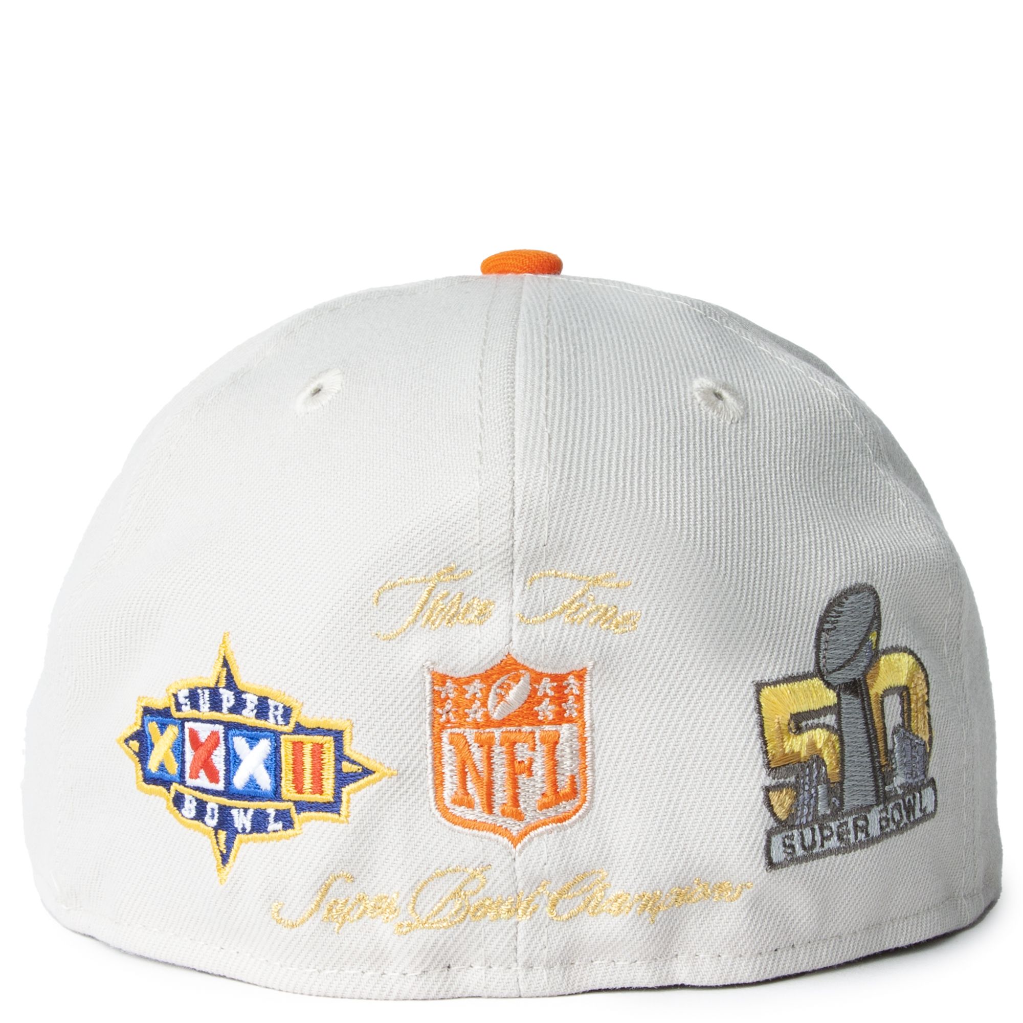 Men's New Era Orange Denver Broncos City Cluster 59FIFTY Fitted Hat