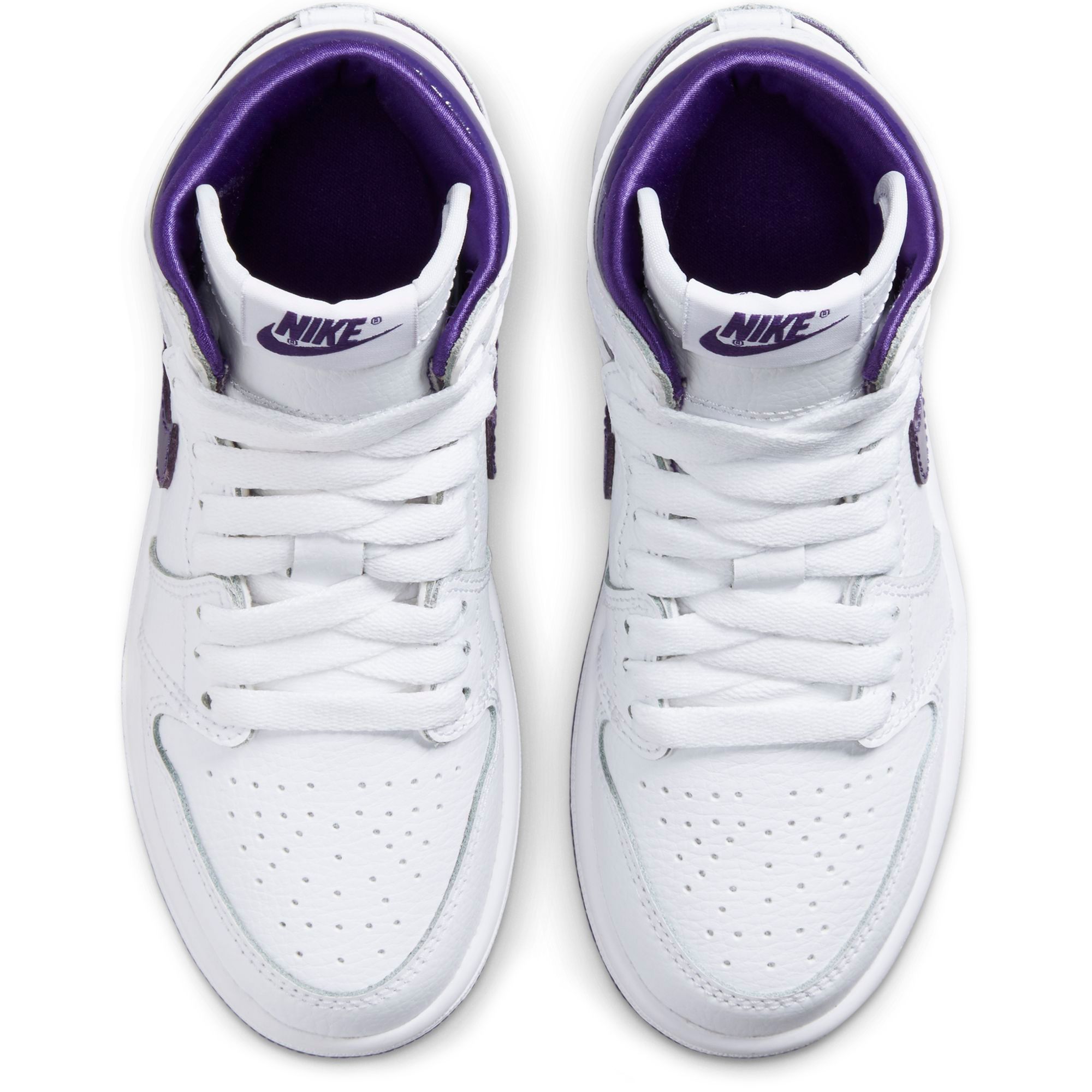 jordan ps jordan 1 high og white court purple