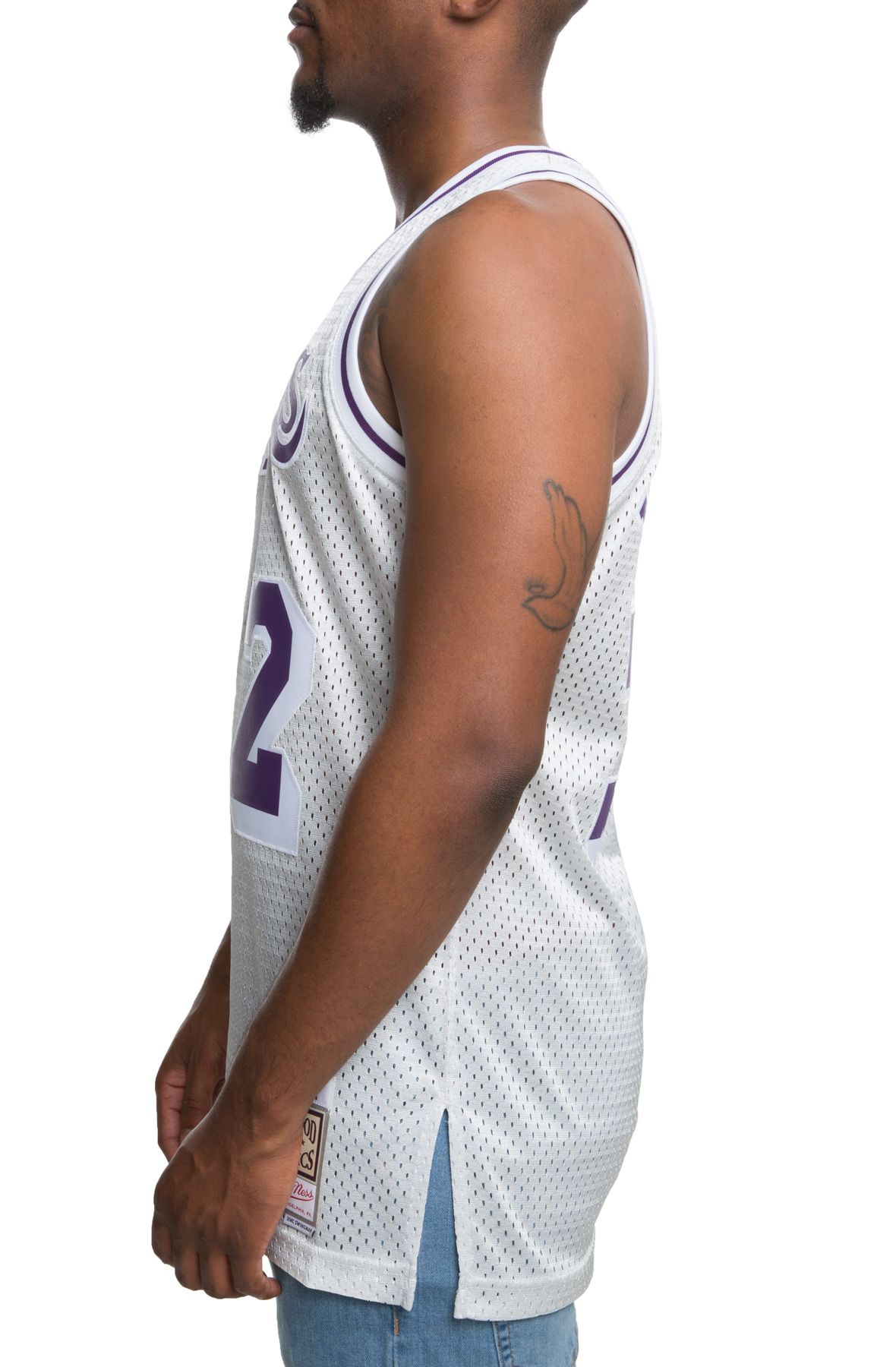 Shirts  Magic Johnson 8s Jersey Champion Nike Sand Knit Lakers