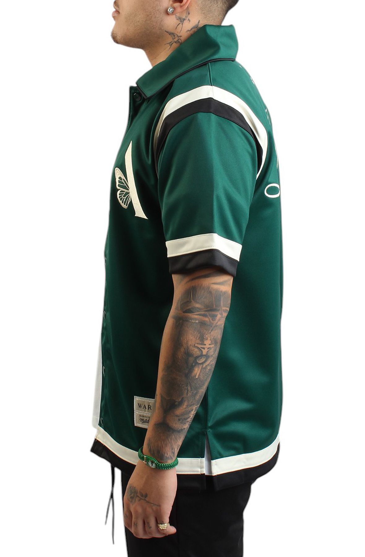 MITCHELL AND NESS Mitchell Ness x Waraire Black Full-Snap