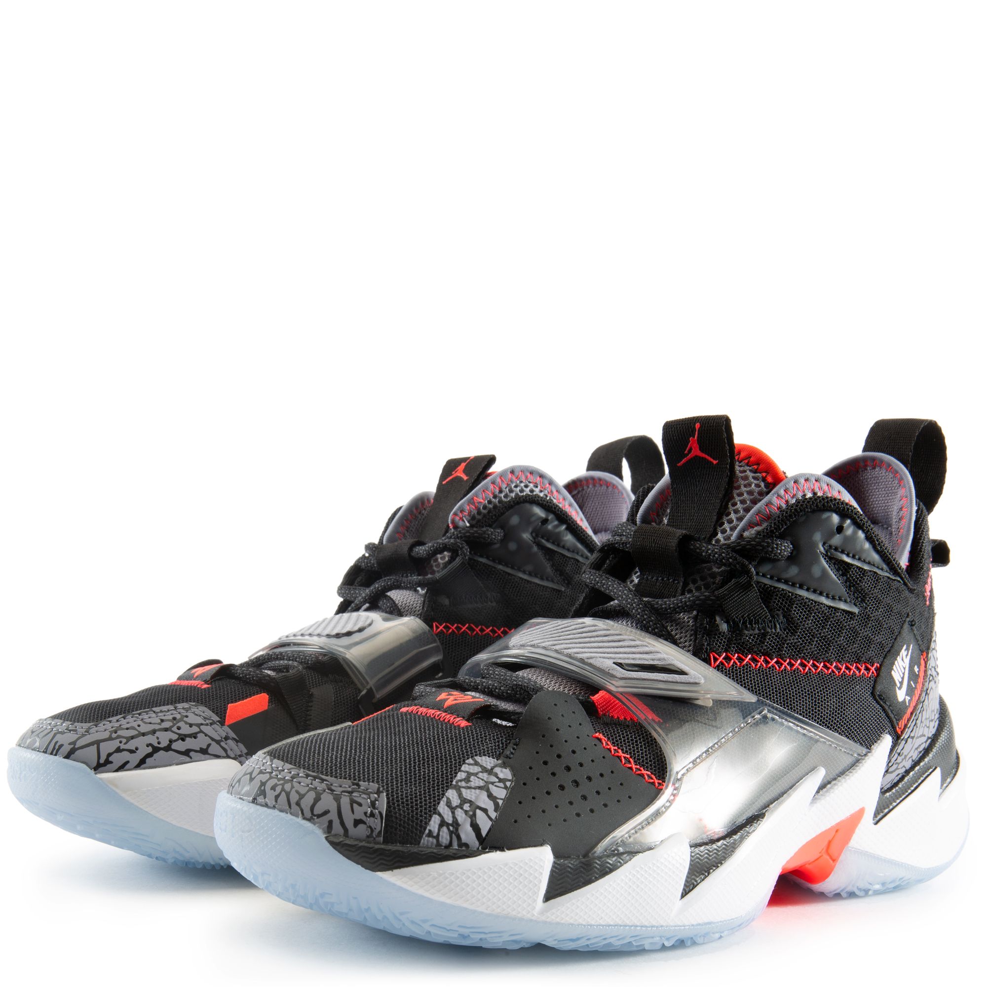 Nike Jordan Why Not Zer0.3 Black Cement Men\'s shoes sneakers Size 8, GUC A  main image 3