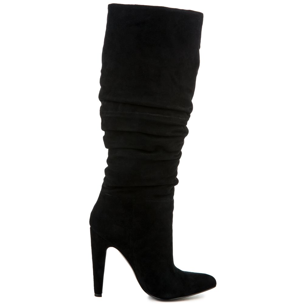 Steve Madden Carrie 015 Women's Black Heeled Boots BLACK SUED