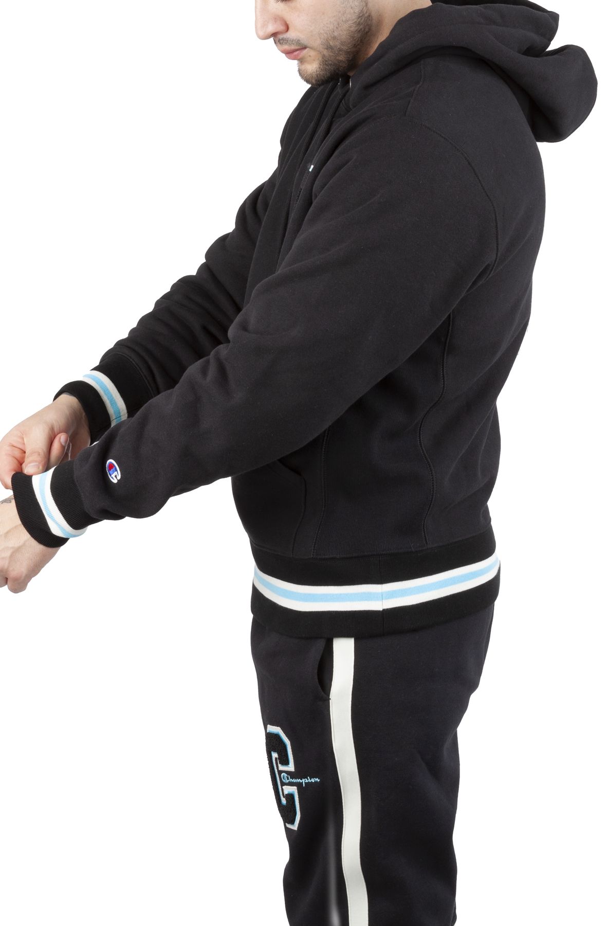 Eve着用 DISCOVERED CHAMP S/S SWEAT Champion ® Reverse Weave ® Short Sleeve Hooded Sweatshirt S101SS