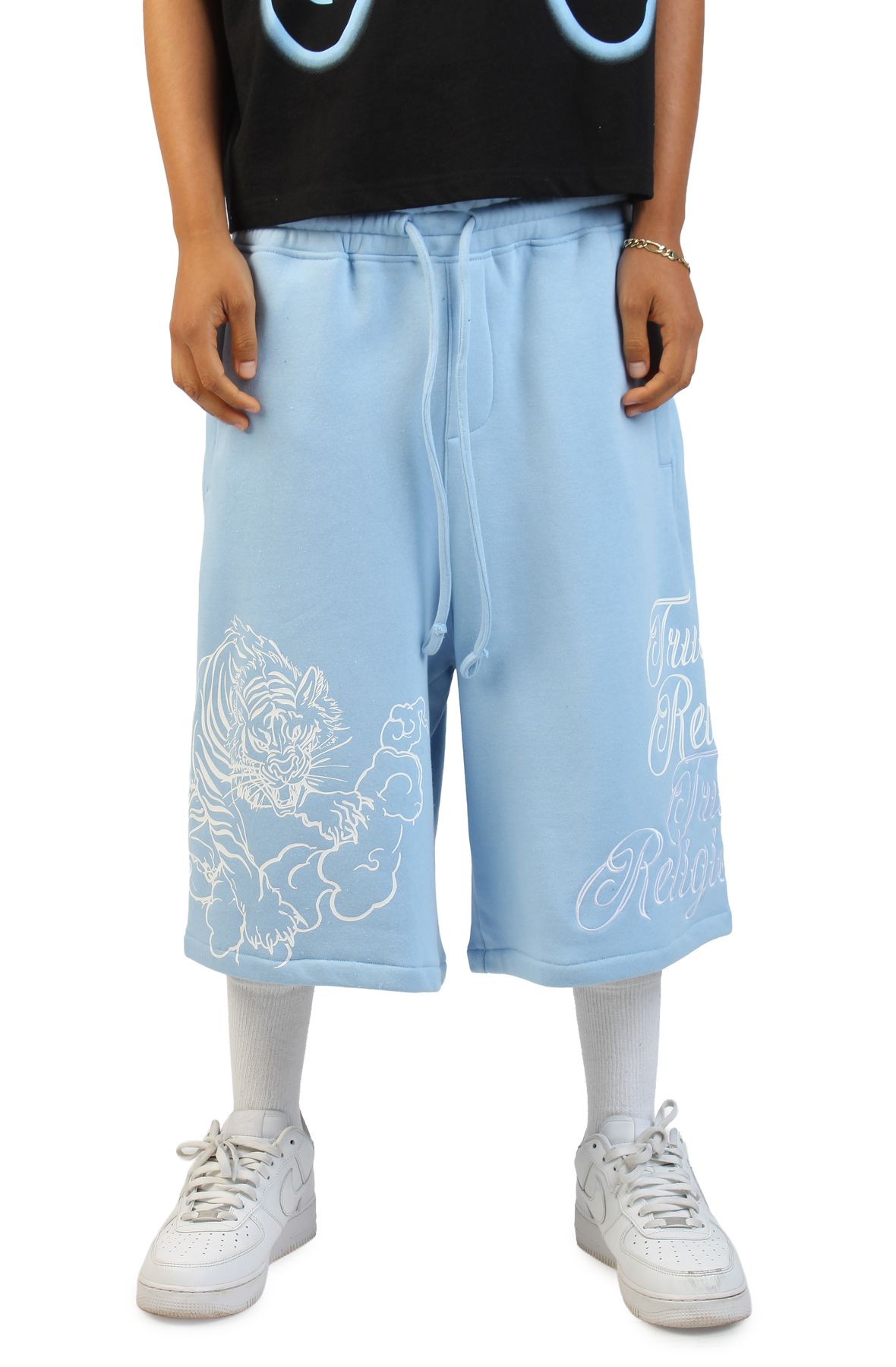 TRUE RELIGION Script Fleece Short 110337-4258 - Shiekh