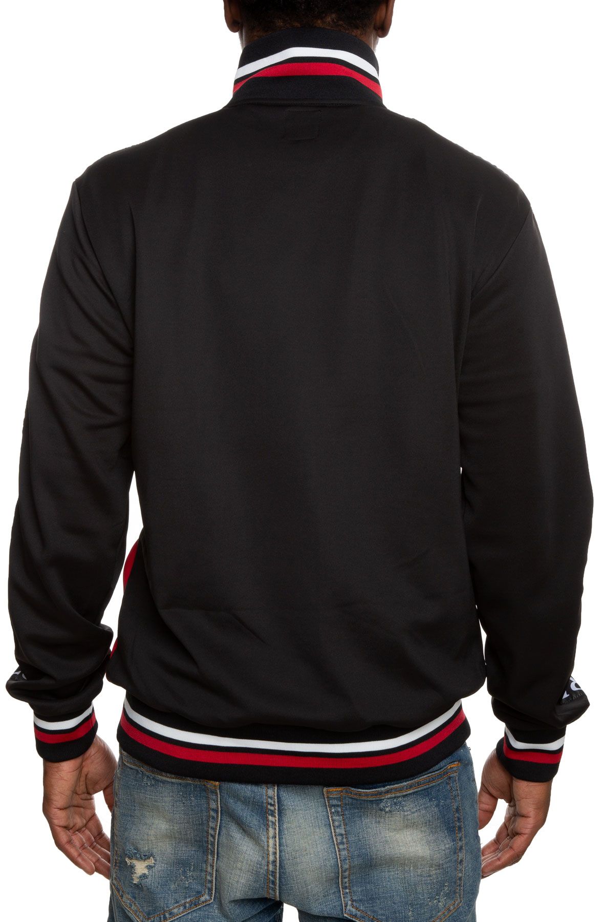 LE TIGRE CORP. Tri Color Track Jacket LT-42-BLK-RED-WHT - Shiekh LE TIGRE CORP. Tri Color Track Jacket LT-42-BLK-RED-WHT - Shiekh