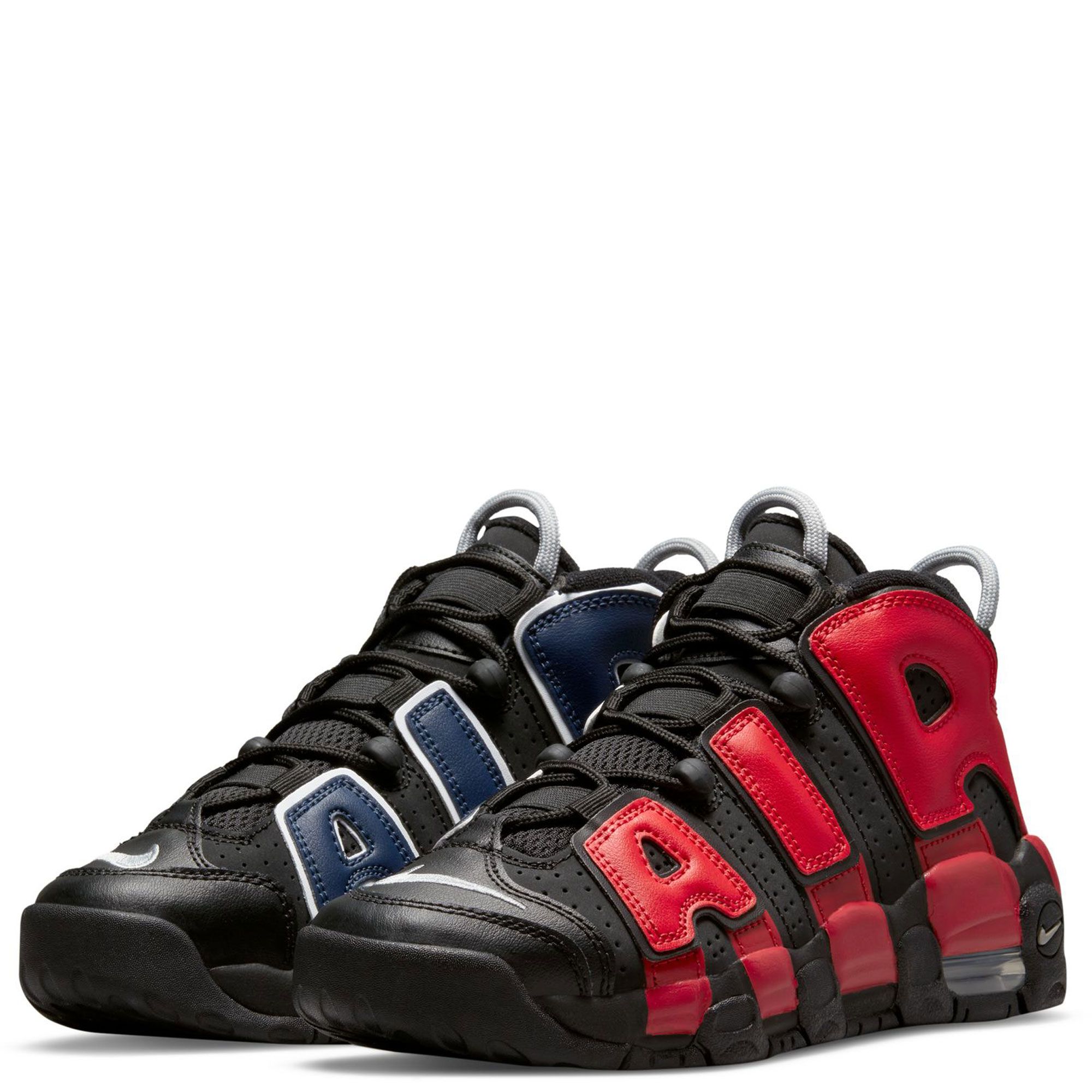 Nike Air More Uptempo 96 (GS) Shoes DM0017-001 Youth Size 7 Black/Red/Blue hot 7Y