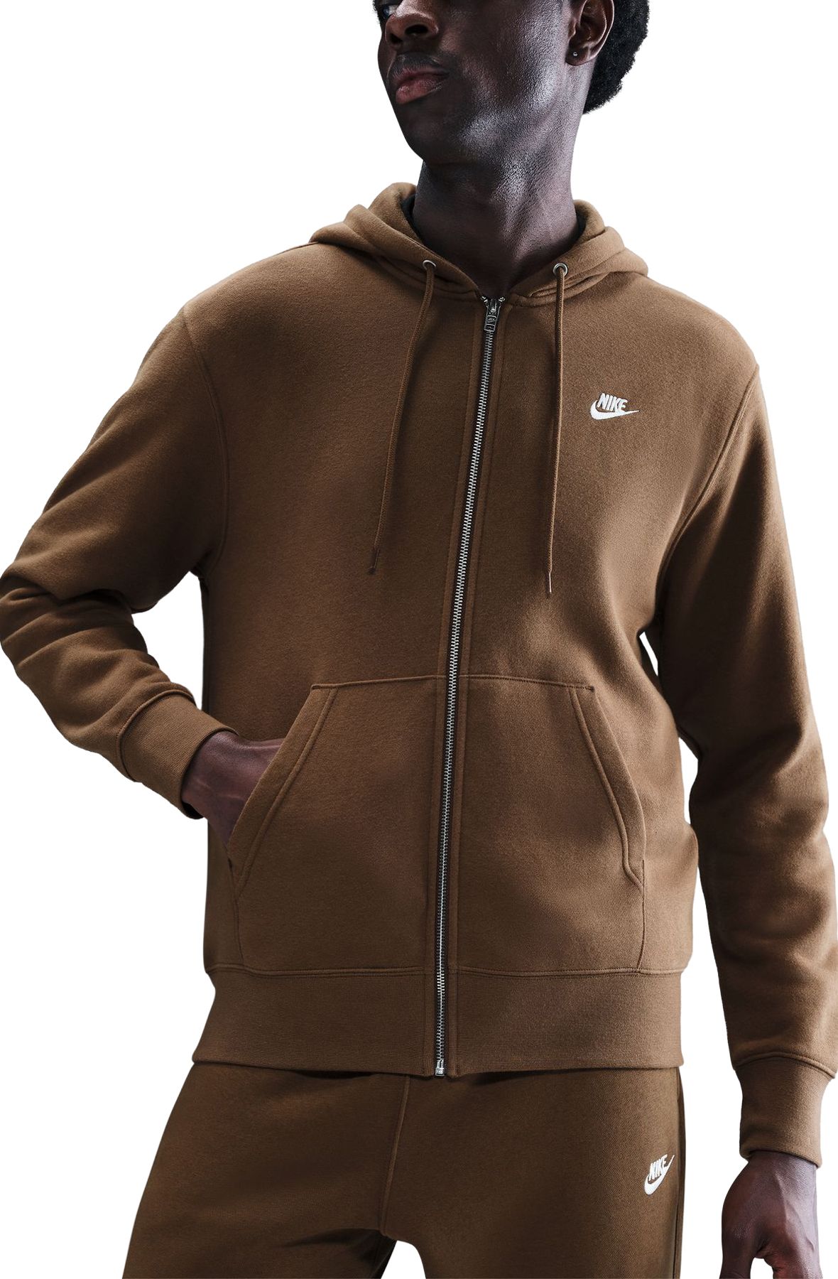 nikelab hoodie brown