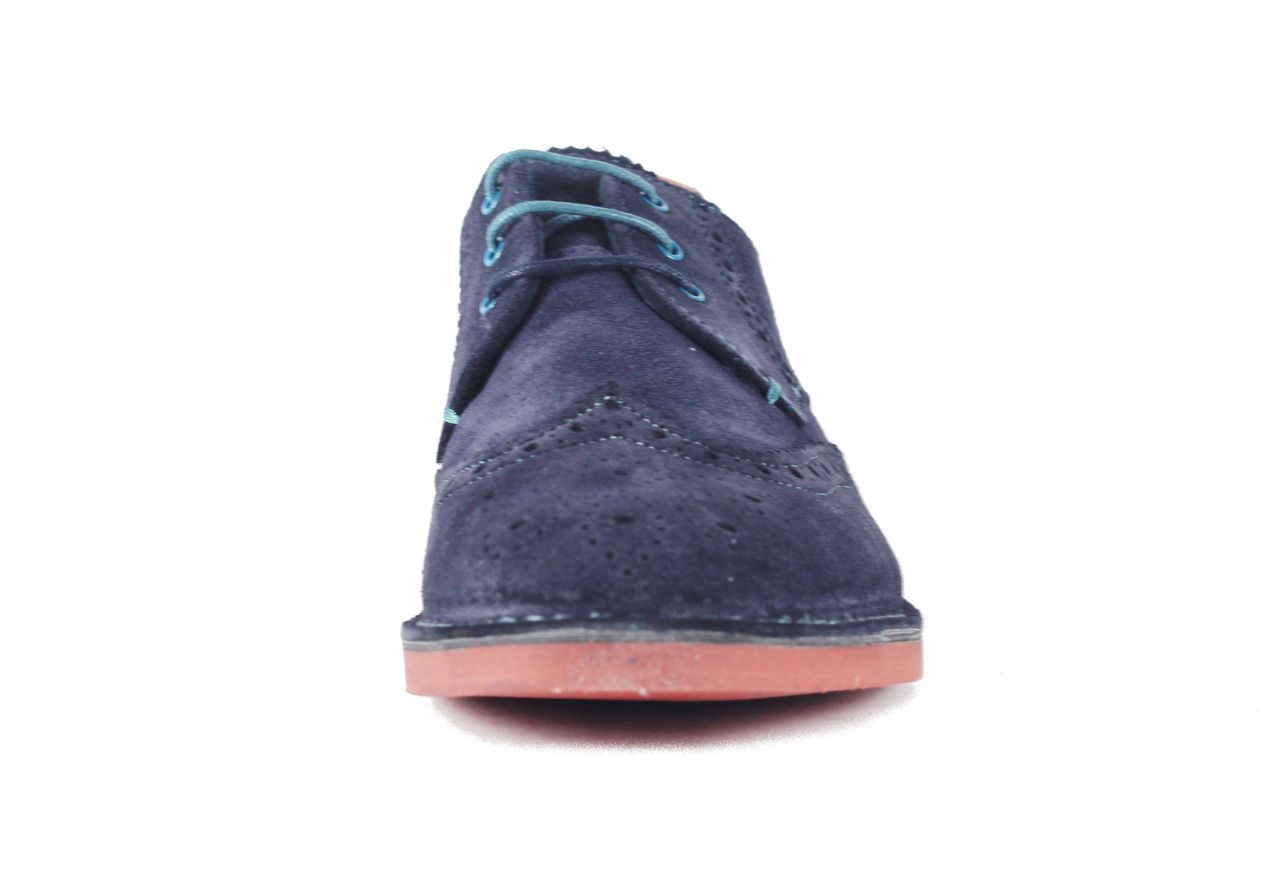 Ted Baker Blue Suede Lace Up Oxfords 10.5 Ted Baker London Wingtip Blue Suede Shoe | Mercari main image 4