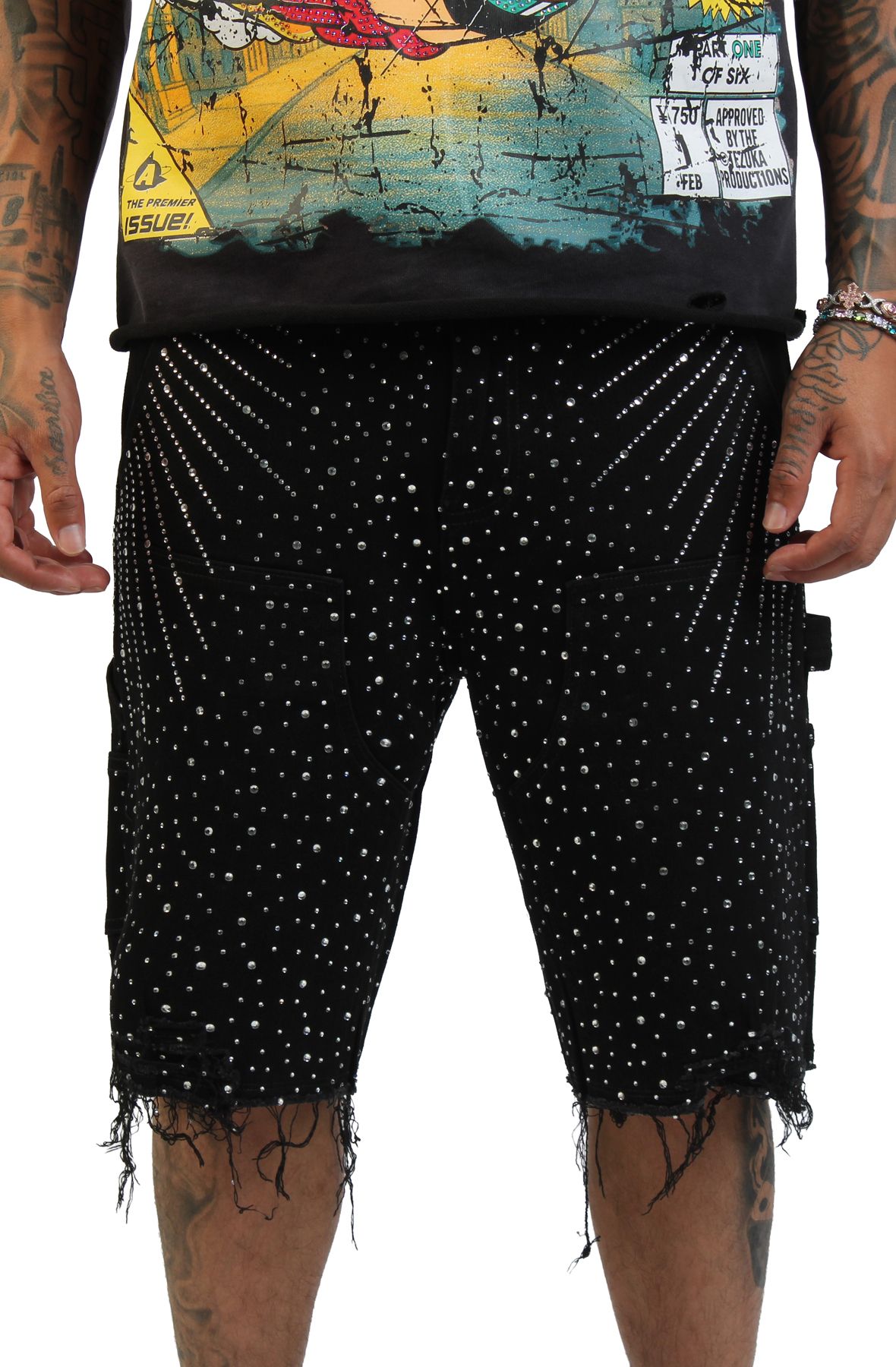 CRYSP DENIM Crystal Short CRY-SPR226-029 - Shiekh
