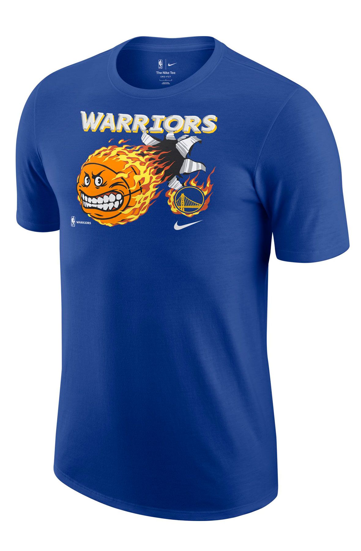 Nike NBA Golden State Warriors Hoodie Sweatshirt Blue Yellow Size XS