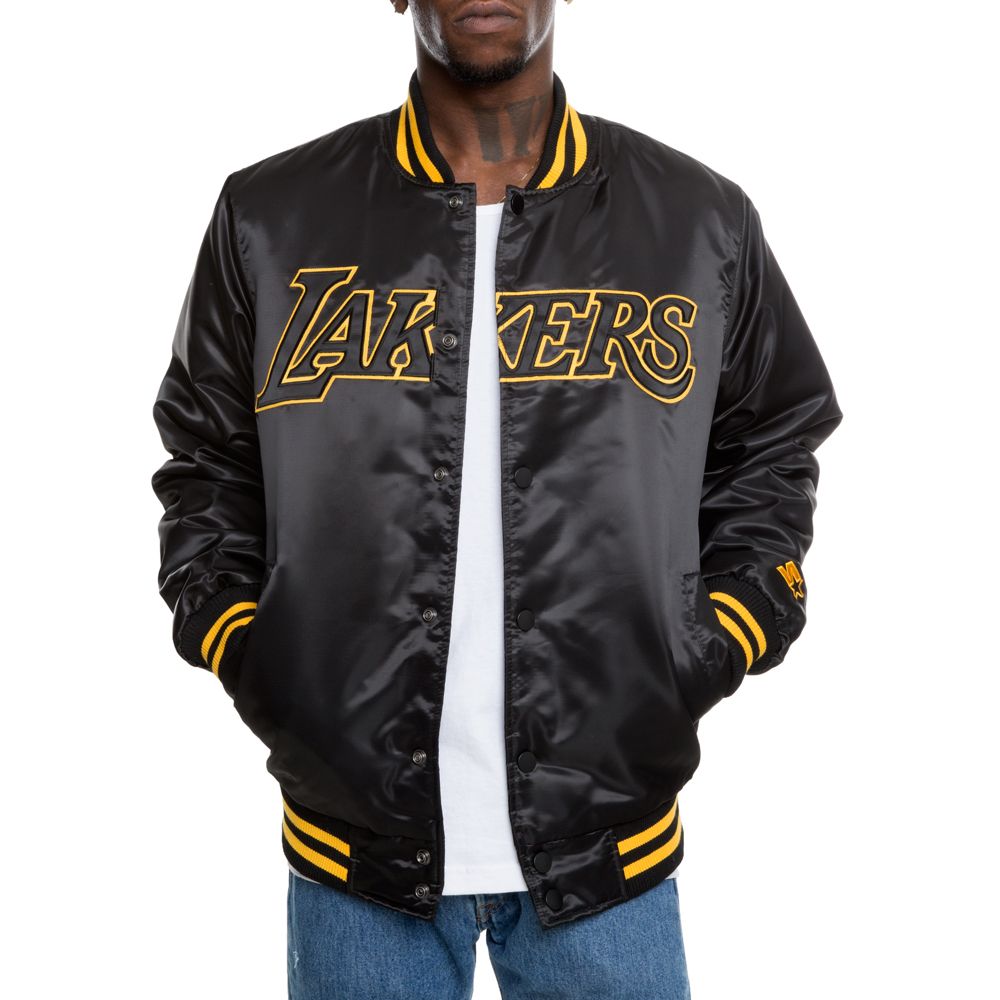 LOS ANGELES LAKERS JACKET BLK/YLW/BLK
