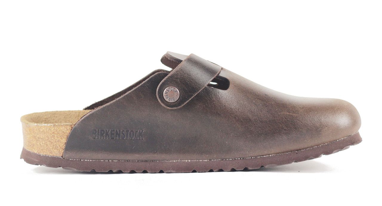 UNKNOWN Birkenstock for Men: Boston Leather Amalfi Testa Di Moro Sandal ...