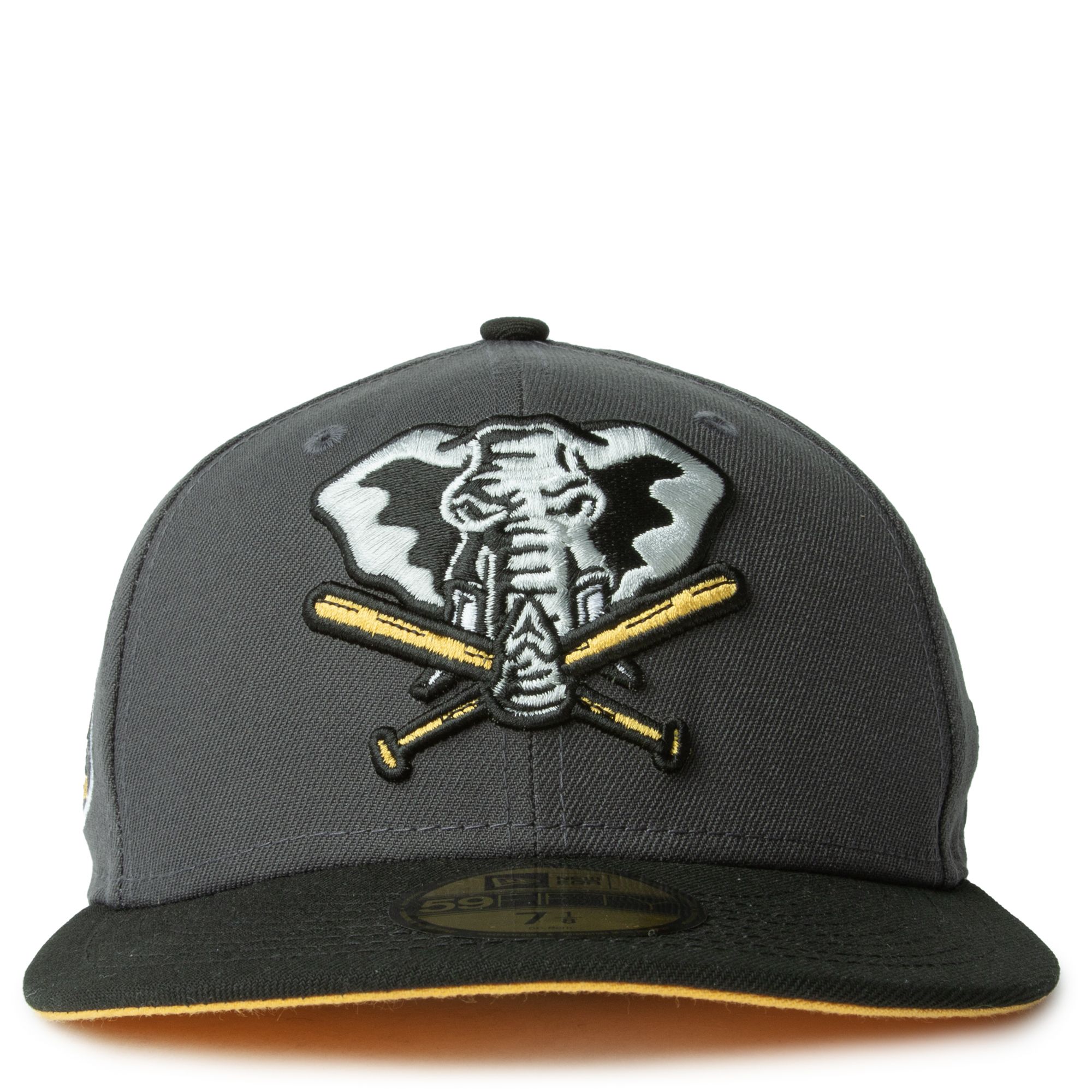 Men's New Era Black Oakland Athletics Team Logo 59FIFTY Fitted Hat