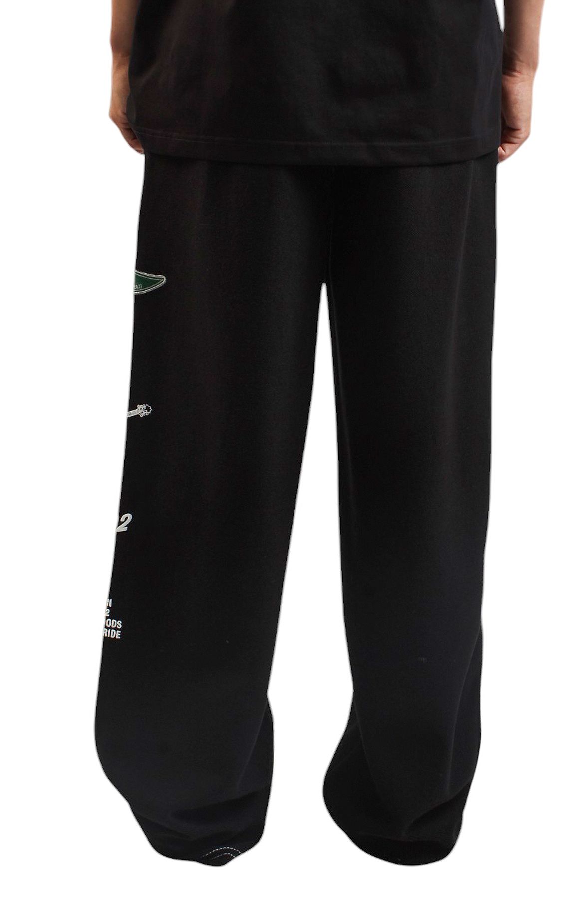 TRUE RELIGION French Terry Baggy Sweat Pant 109388-BLK - Shiekh
