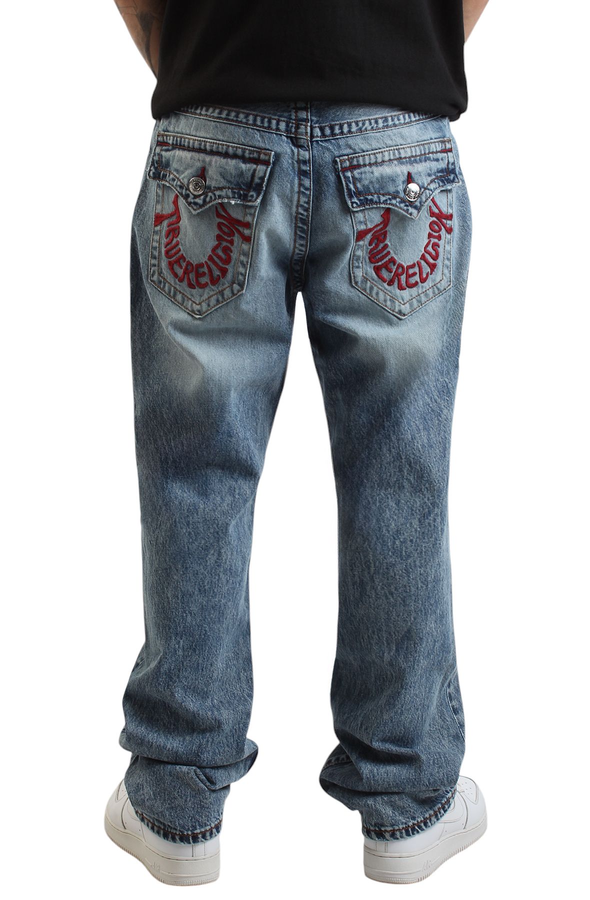 TRUE RELIGION Ricky Wrapped Horseshoe Straight Jean 108991-IWAM