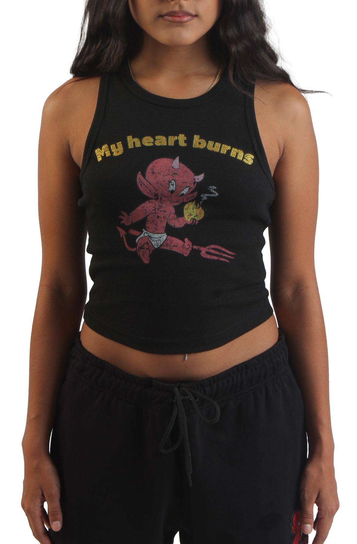 MAXIMA Hot Stuff Tank Top STA0012_BLK - Shiekh