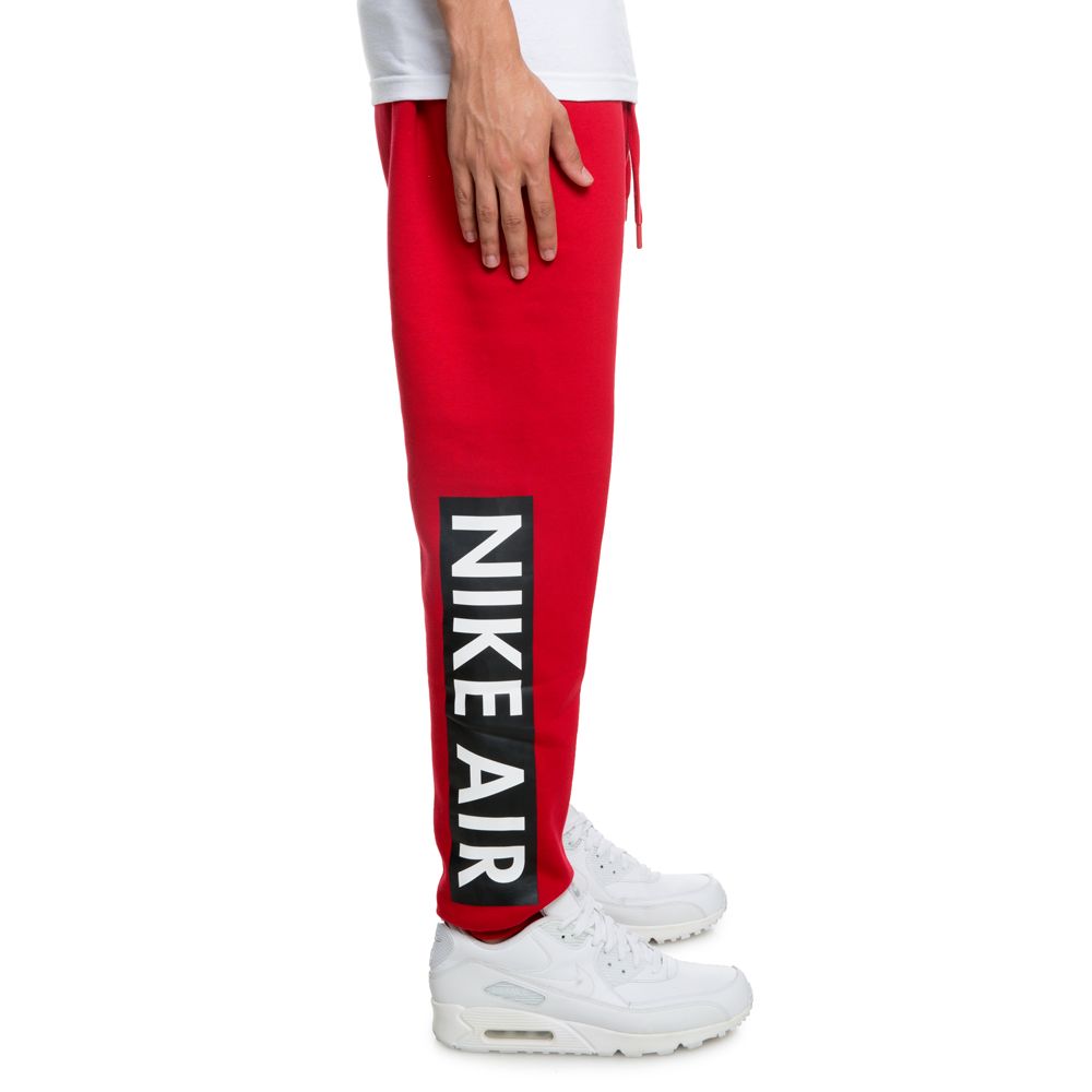 nike air fleece pants red