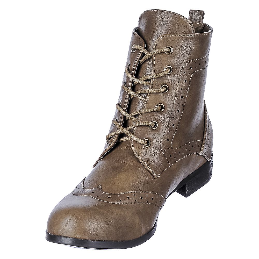 flat taupe boots