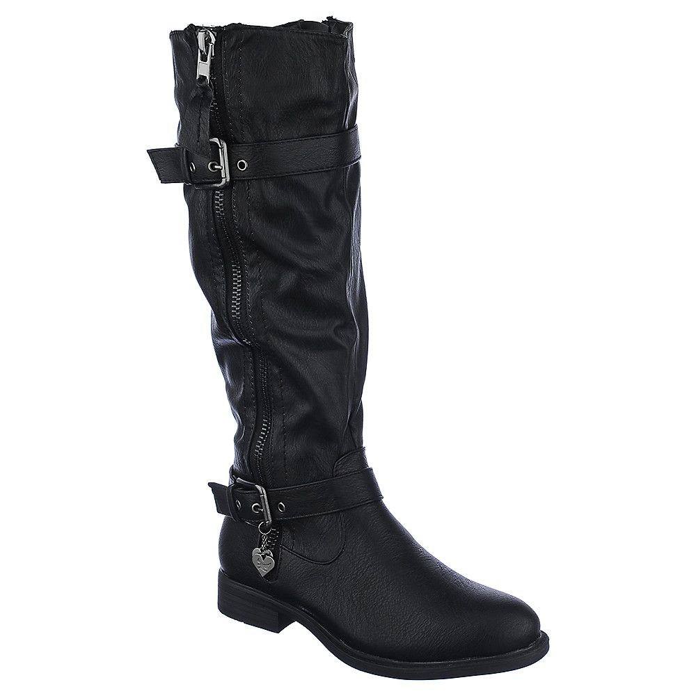 SHIEKH Women's Knee-High Leather Boot Pita 18 PITA-18/BLACK - Shiekh