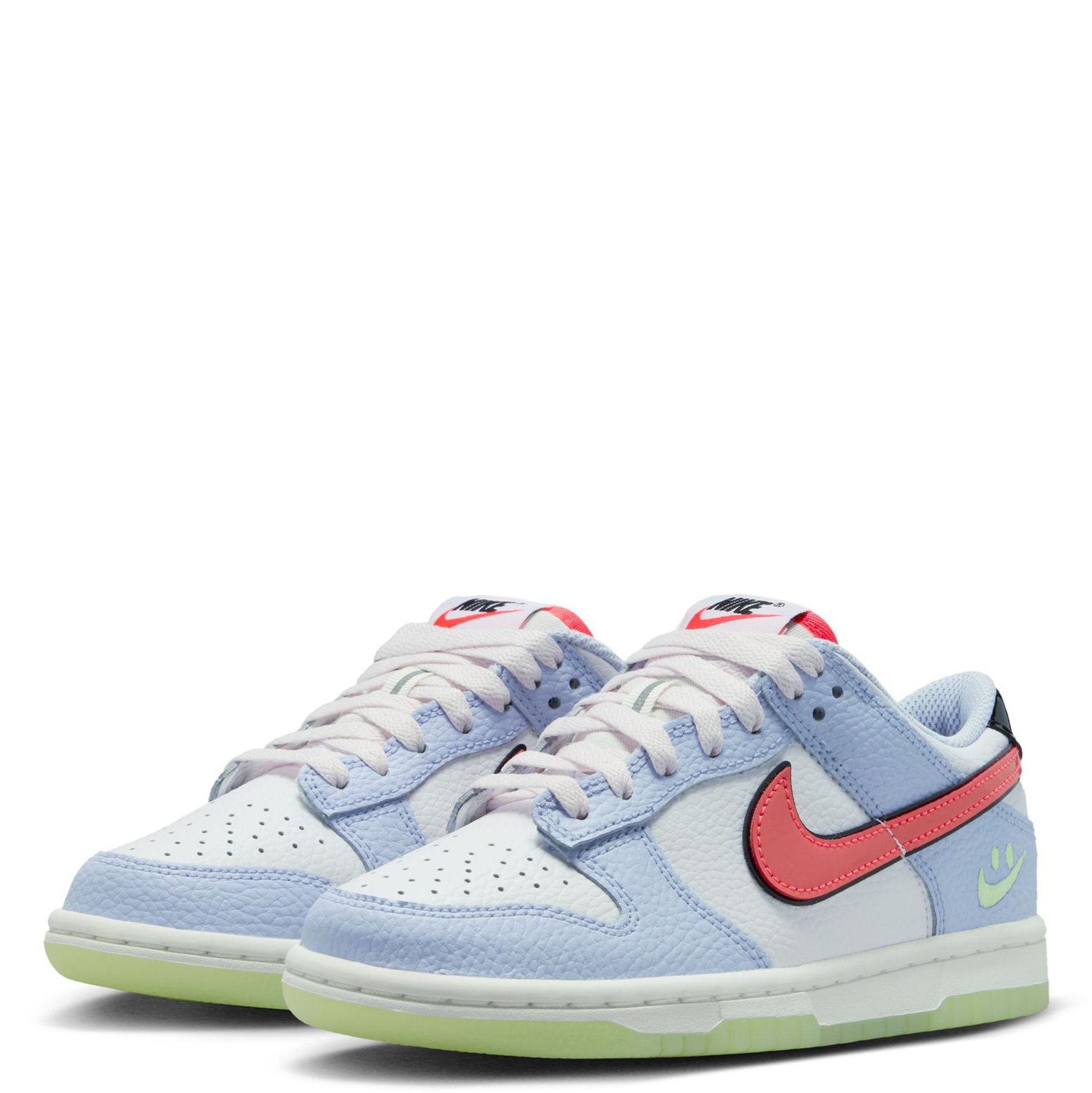 Nike Light Silver with Blue and Crimson Accents Low-Top Sneakers NIKE Grade-School Dunk Low IR0614 100 - Shiekh main image 3