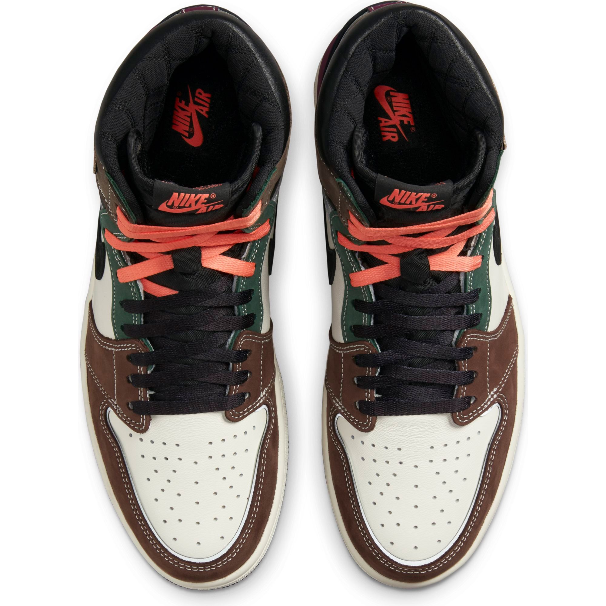 jordan 1 retro high og black archaeo brown dark chocolate