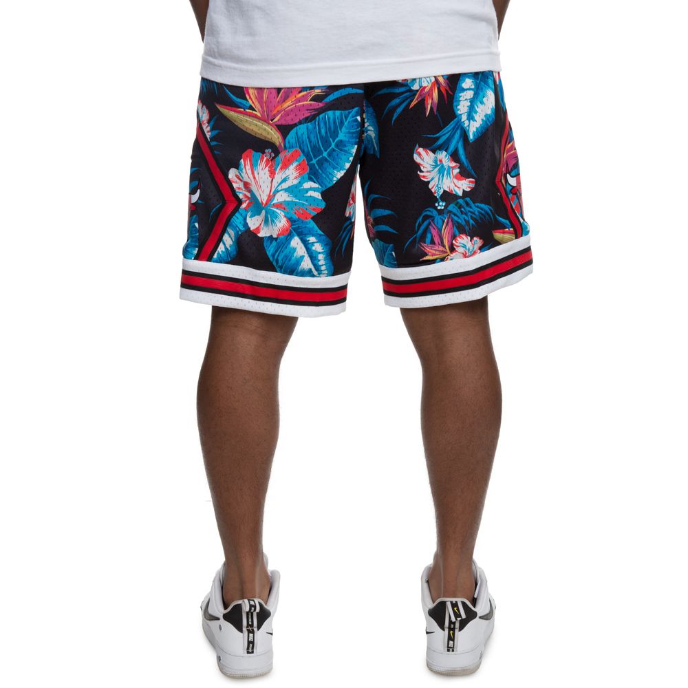 Mitchell & Ness Men's Chicago Bulls Floral Swingman Shorts - Macy's
