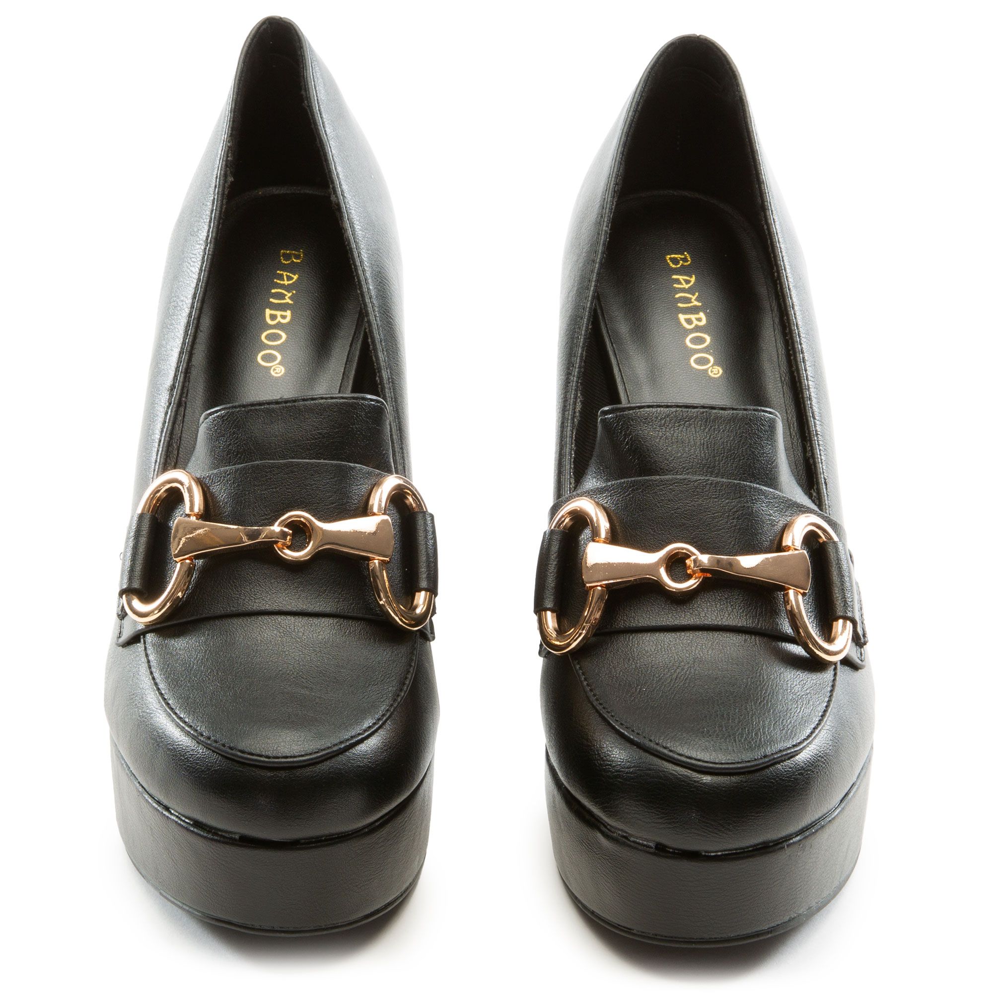 J P ORIGINAL Ballot-04 Platform Loafer JPM BALLOT-04-BLKCRP - Shiekh