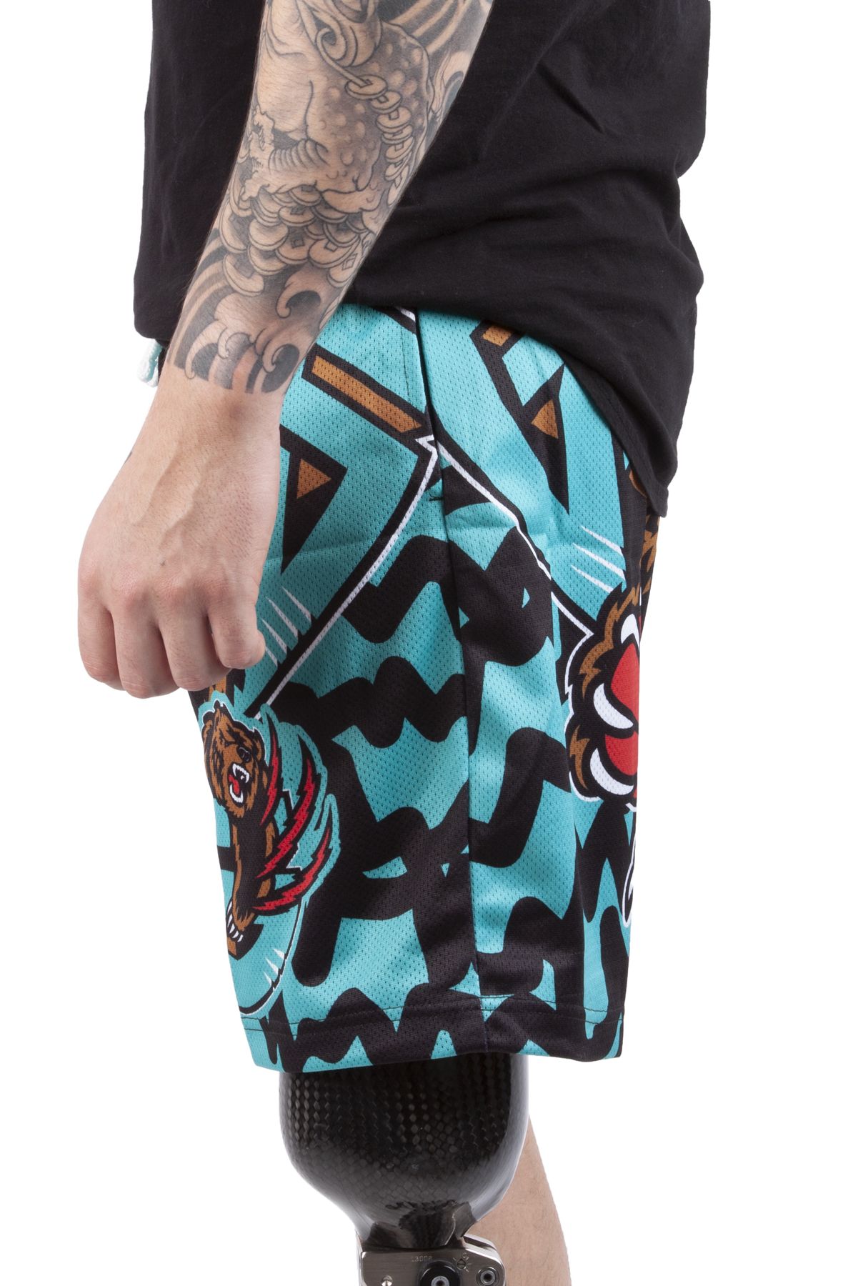 MITCHELL AND NESS Jumbotron 2.0 Sublimated Shorts Vancouver Grizzlies ...