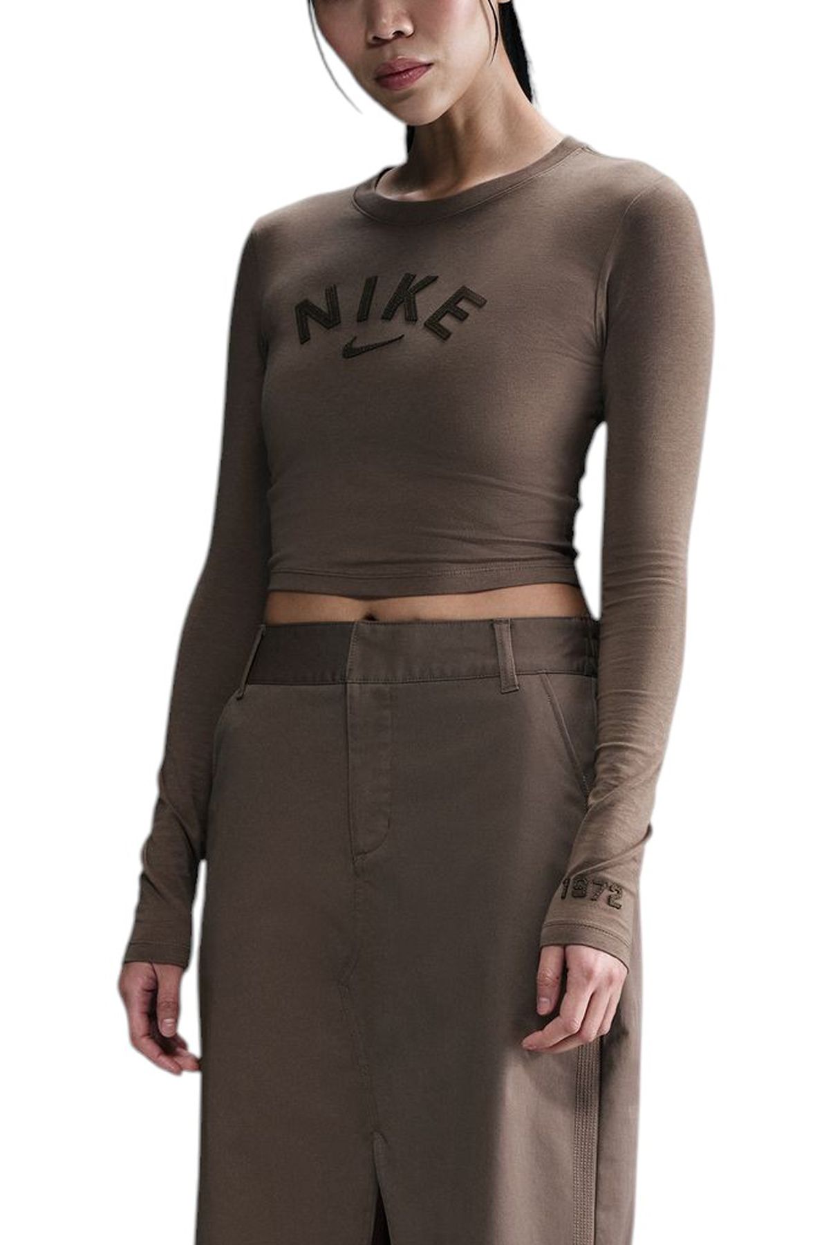 【NIKE】★CHLL KNIT 2N1 CROP TOP★正規品★韓国人気★ Nike Sportswear Chill Knit Women's Tight Cropped Mini-Rib 2