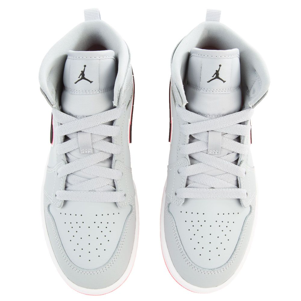 jordan 1 mid wolf grey racer pink black
