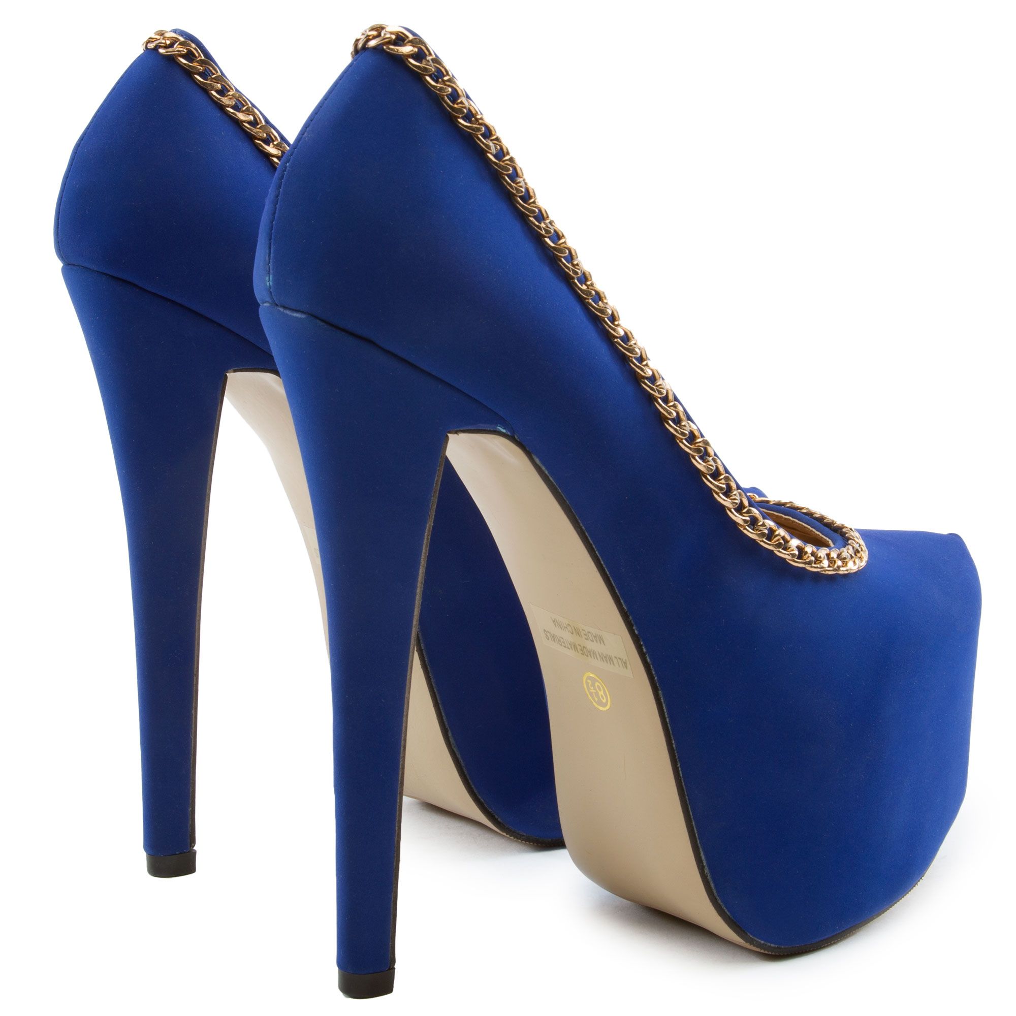 ELEGANCE High Heel Platform NELLY-14 BLU - Shiekh