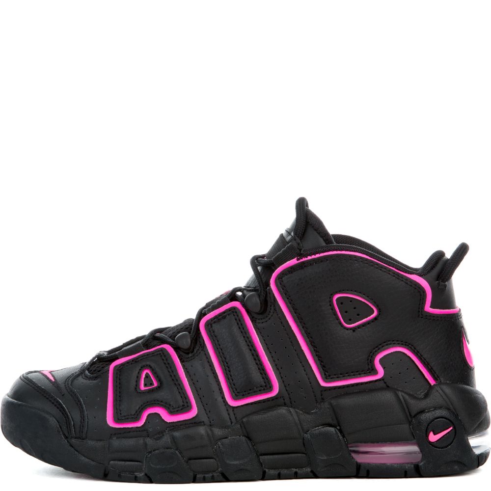 nike air uptempo black and pink