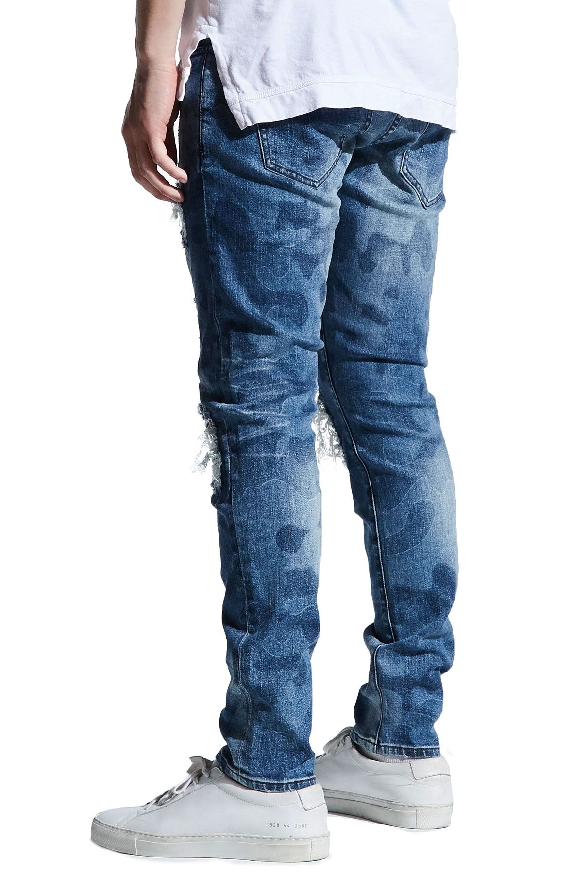 EMBELLISH Mathewson Rip and Repair Denim in EMBF219-120 - Shiekh