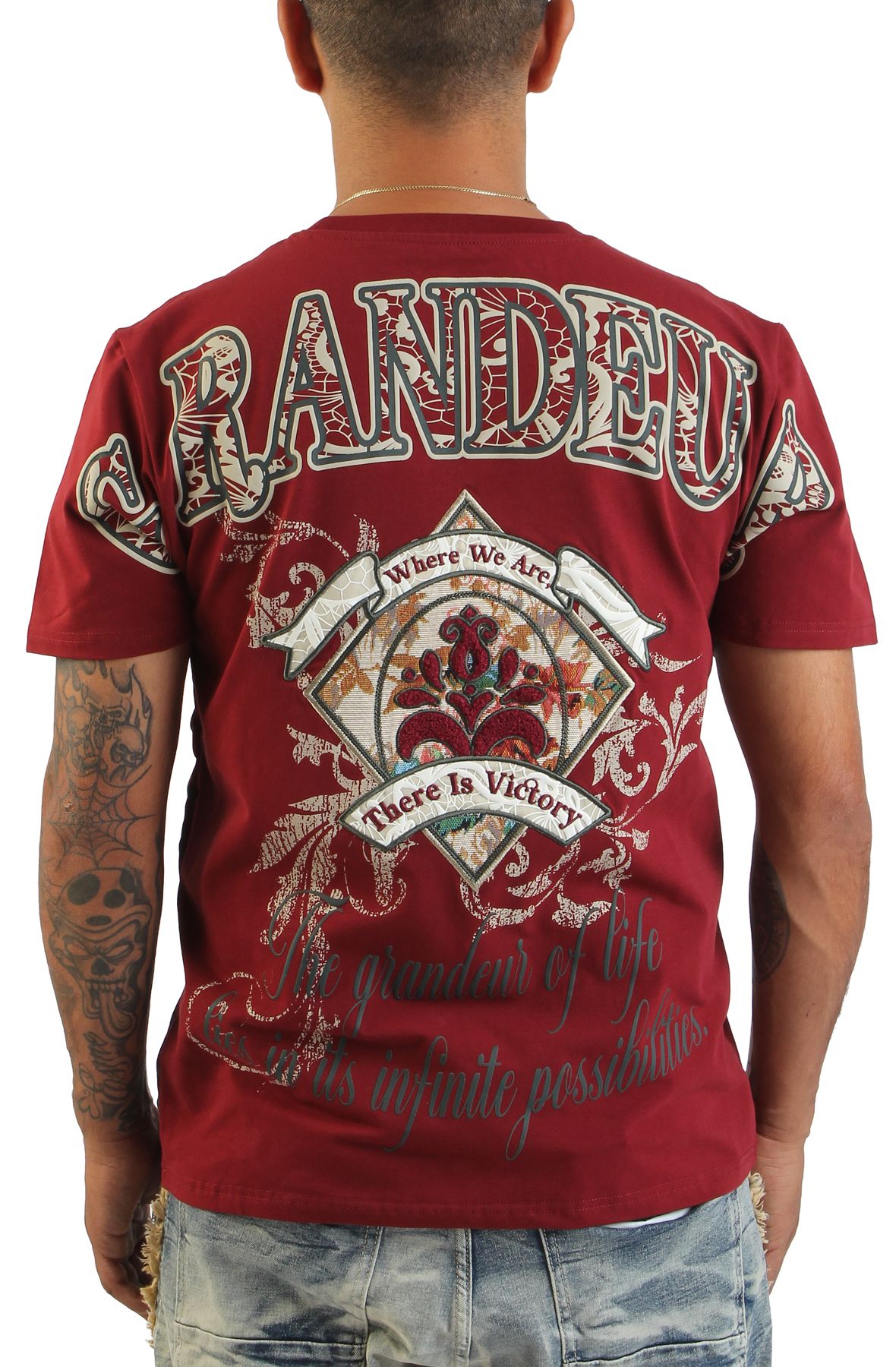 SMOKE RISE T-Shirt KT25568SK-SY - Shiekh