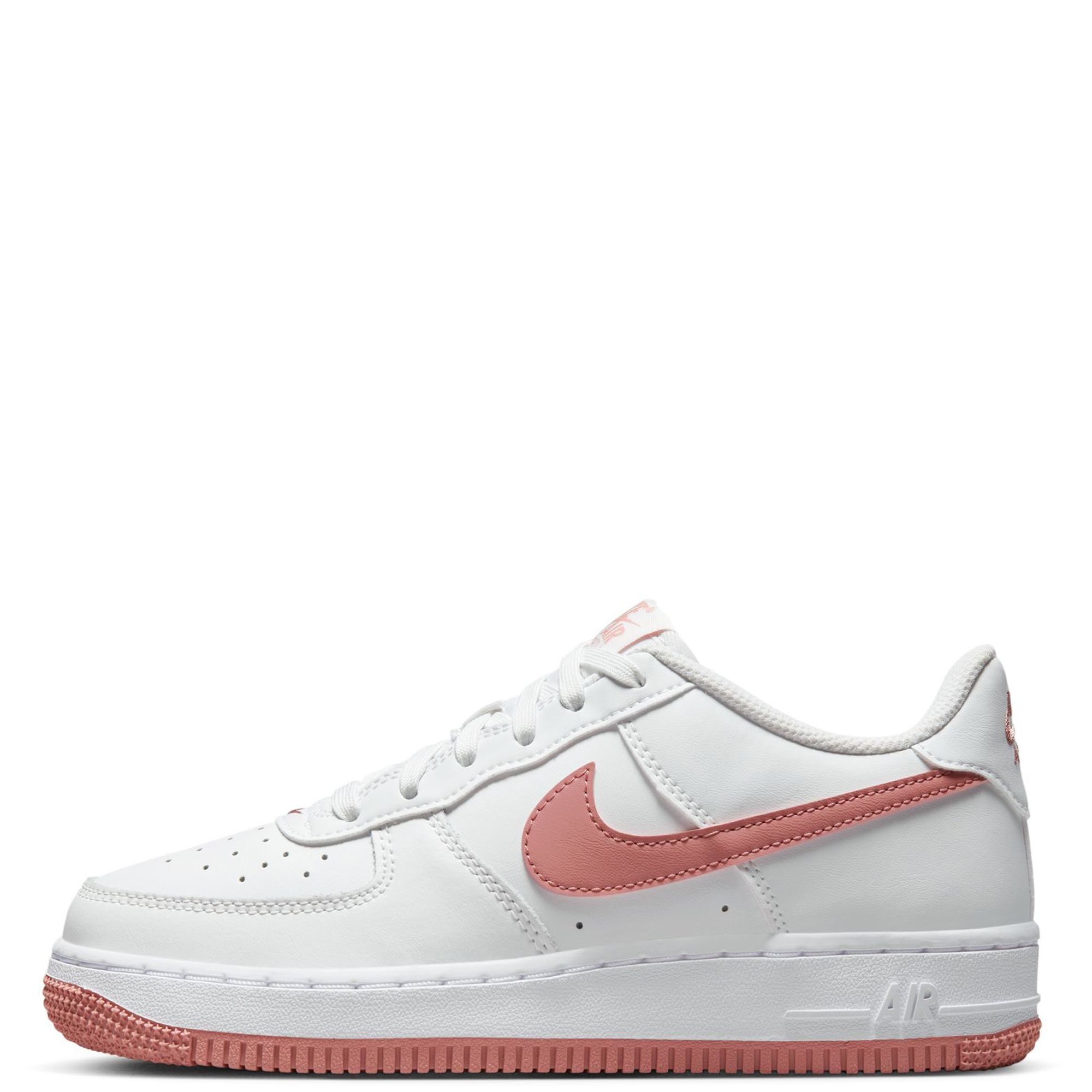 Air Force 1 LV8 Grade School Lifestyle Shoes (White/Pink)