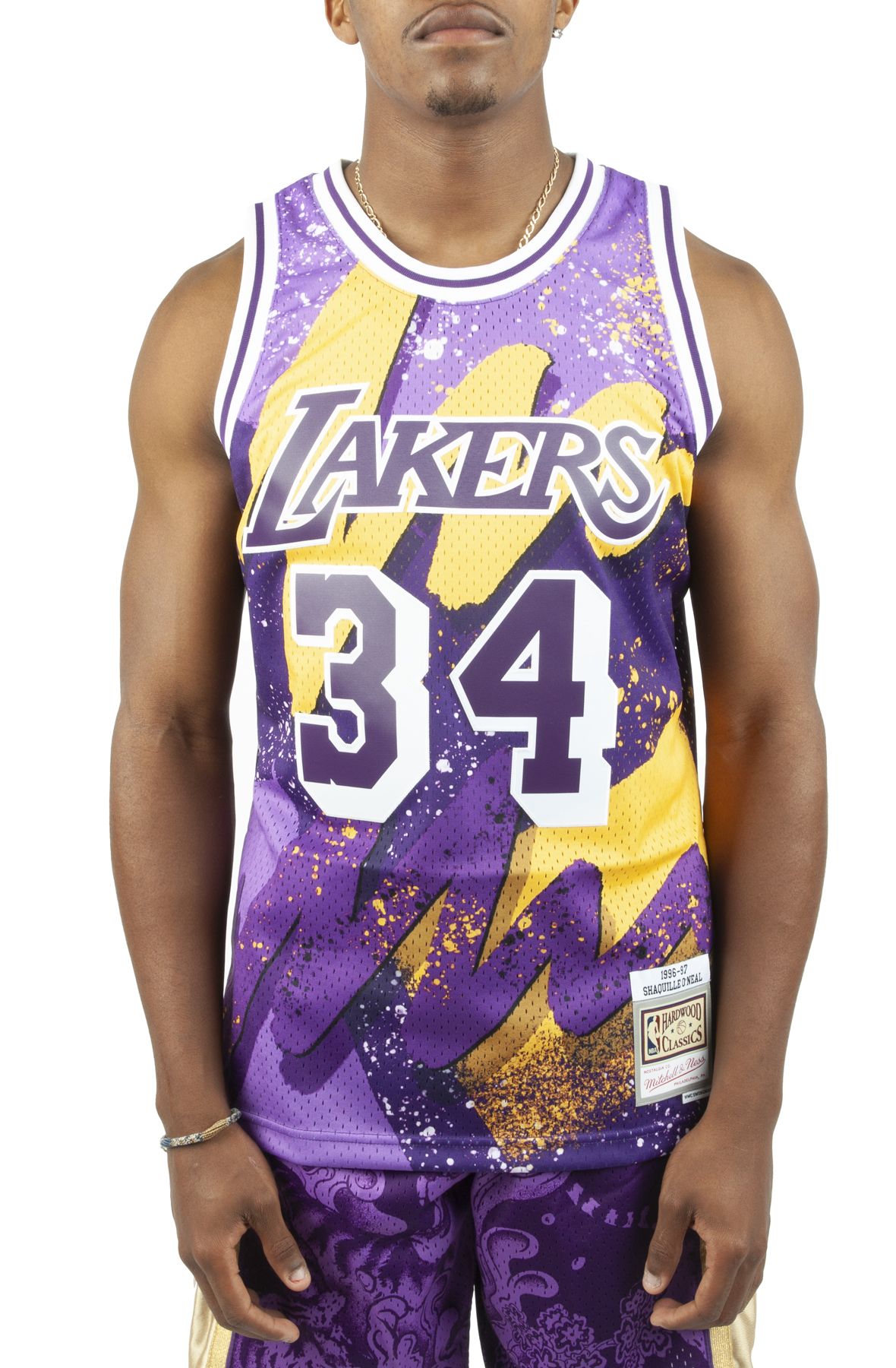 Los Angeles Lakers Hyper Hoops Swingman Jersey - Shaquille O'Neal By  Mitchell & Ness - Dark Purple - Mens