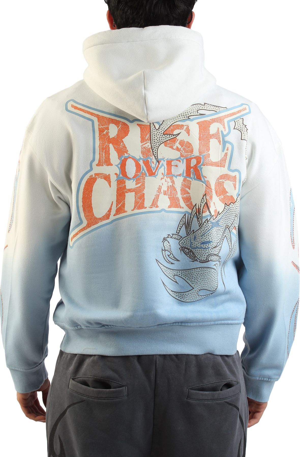SMOKE RISE Scorpion Hoodie FO26S429SK-CHALK - Shiekh